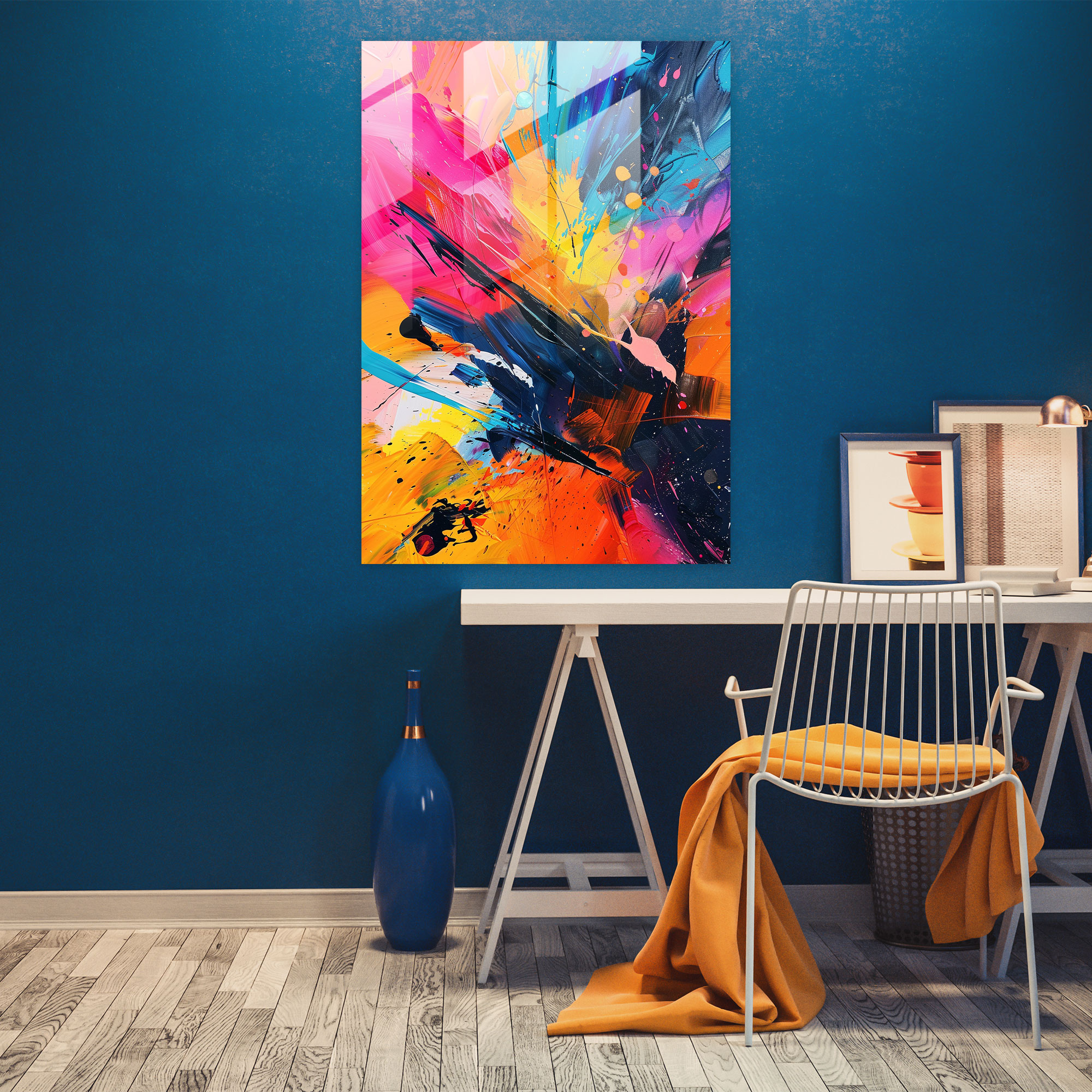 Expressionism Art Style Glass Print - Expressionism, Wall Decoration, Glass Print, Home Decoration