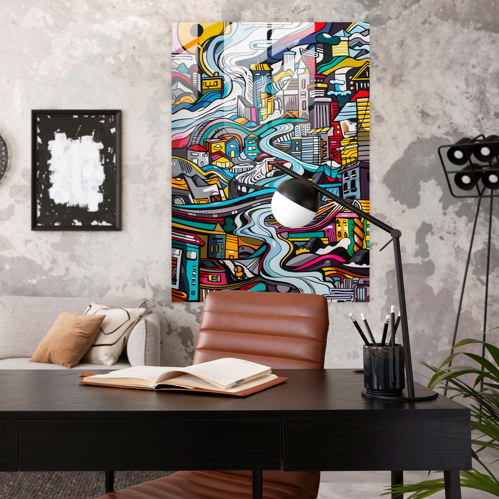 Expressionism Art Style Glass Art - Expressionism, Wall Decoration, Modern Art, Glass Art