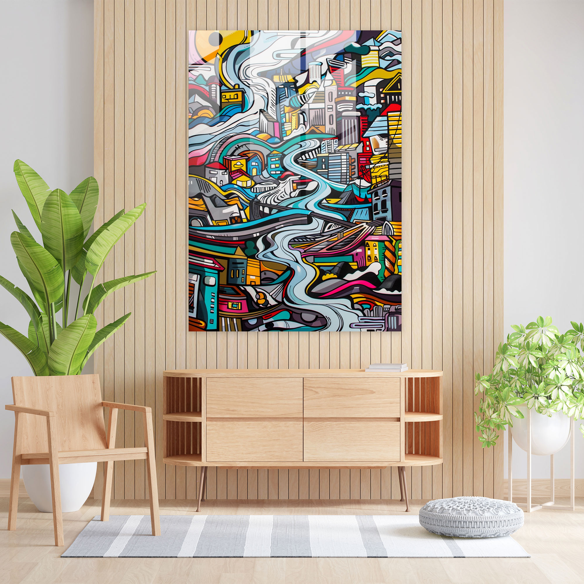 Expressionism Art Style Glass Art - Expressionism, Wall Decoration, Modern Art, Glass Art