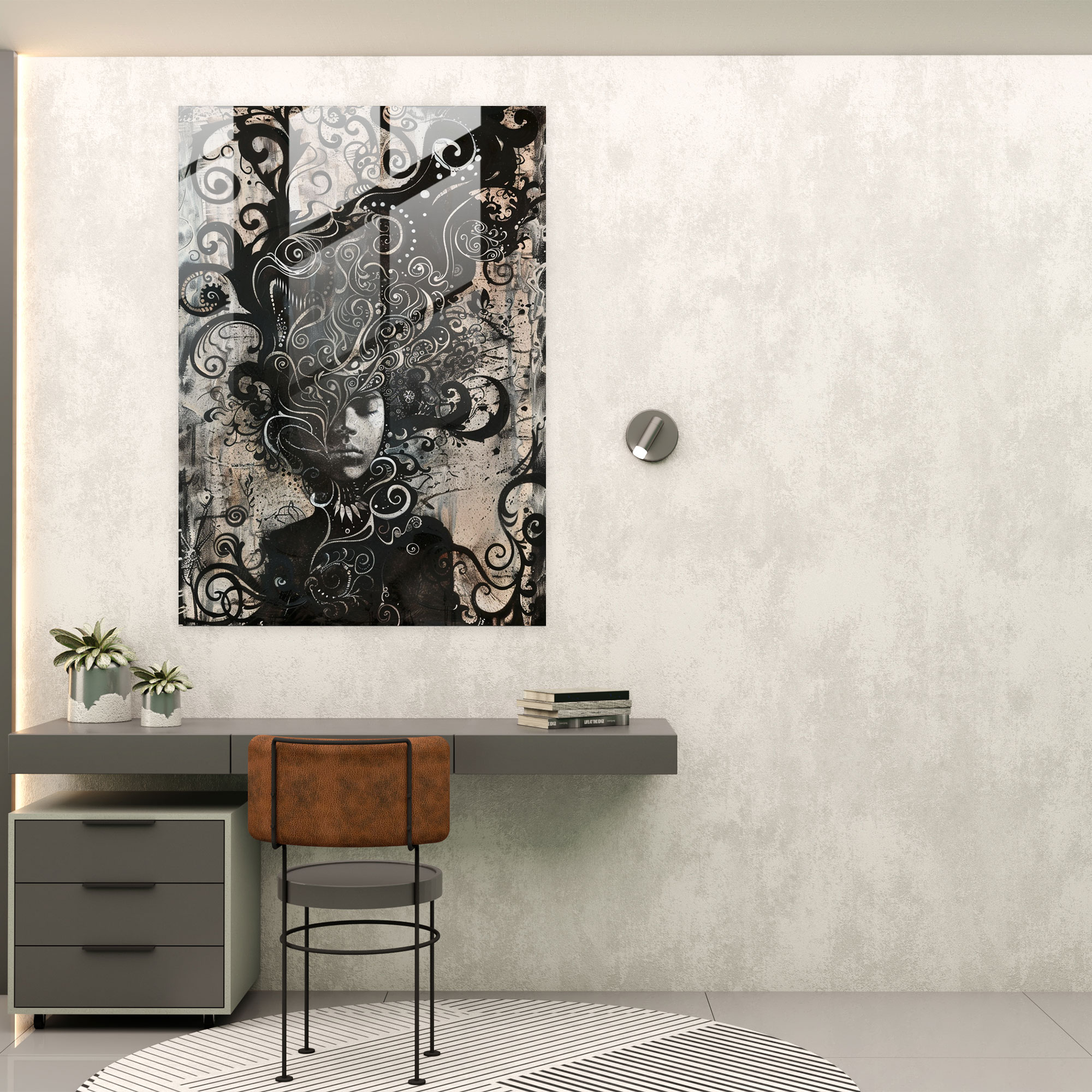 Expressionism Art Style Dark Glass Wall Art - Expressionism, Modern Art, Expressionism Art Style, Glass Art