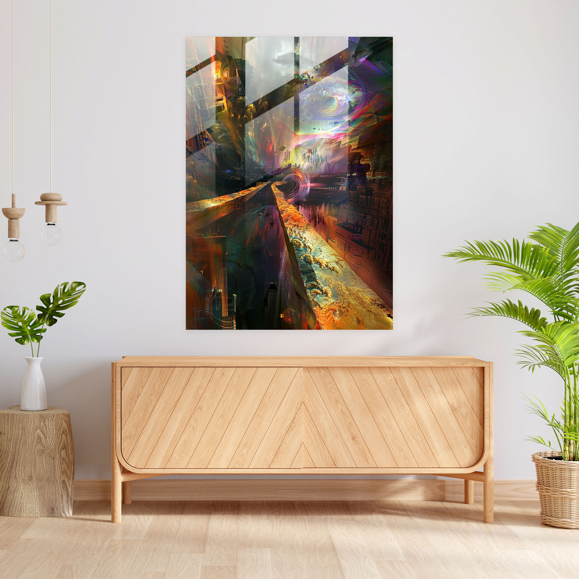 Expressionism Glass Wall Art - Surreal Dreamscape - Expressionism, Expressionism Art Style, Modern Art, Glass Wall Art