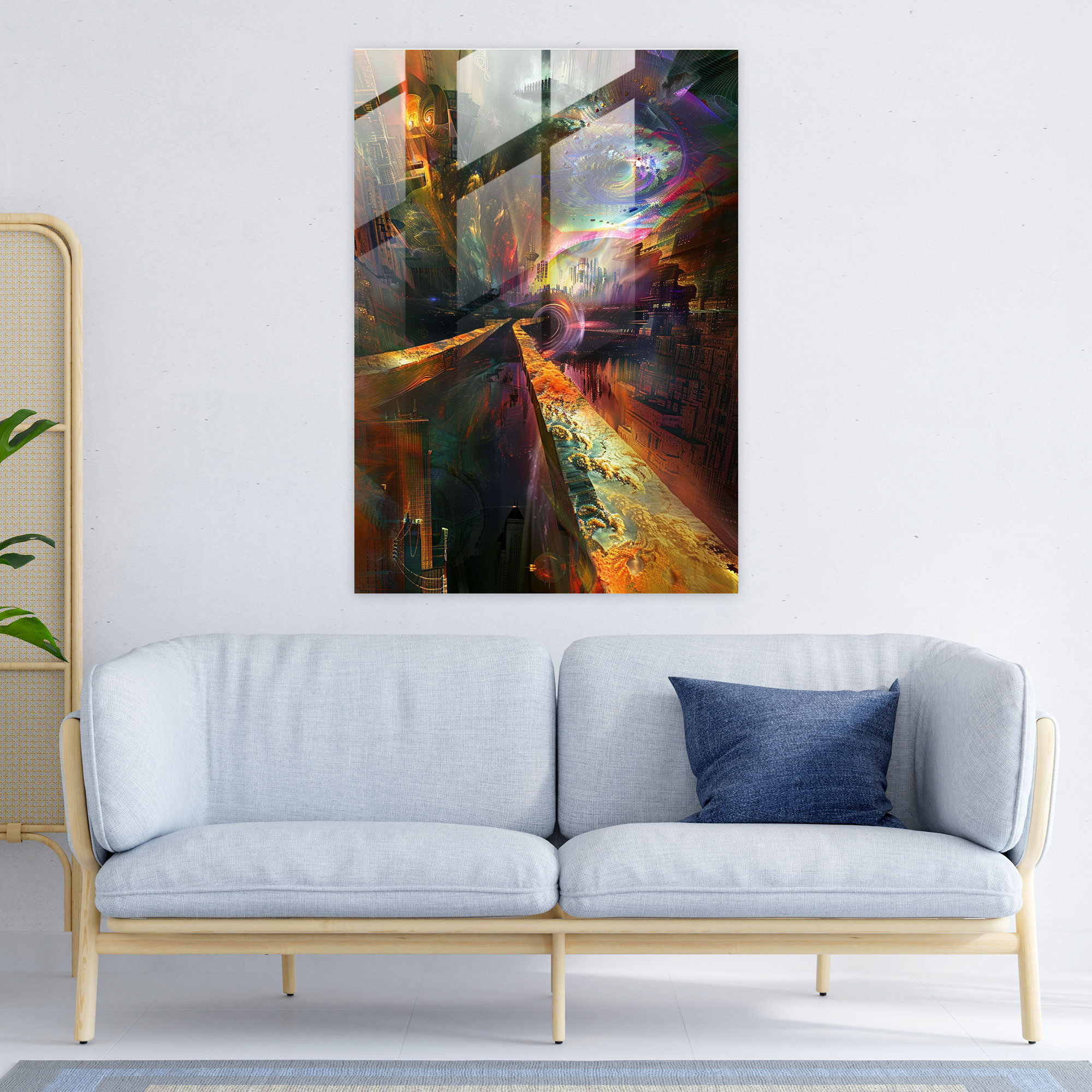 Expressionism Glass Wall Art - Surreal Dreamscape - Expressionism, Expressionism Art Style, Modern Art, Glass Wall Art