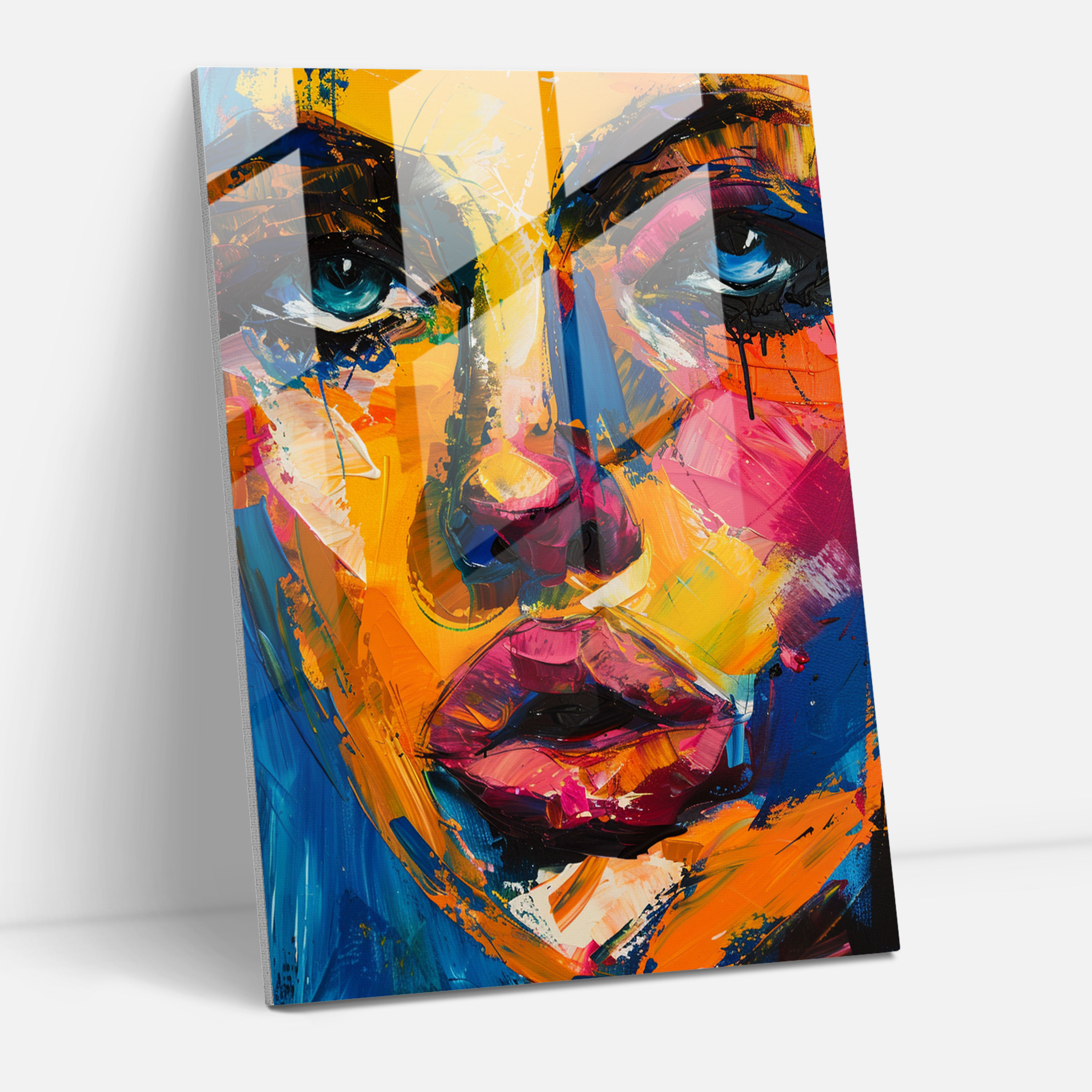 Expressionism Glass Print - Expressionism, Glass Print, Home Decoration, Glass Art