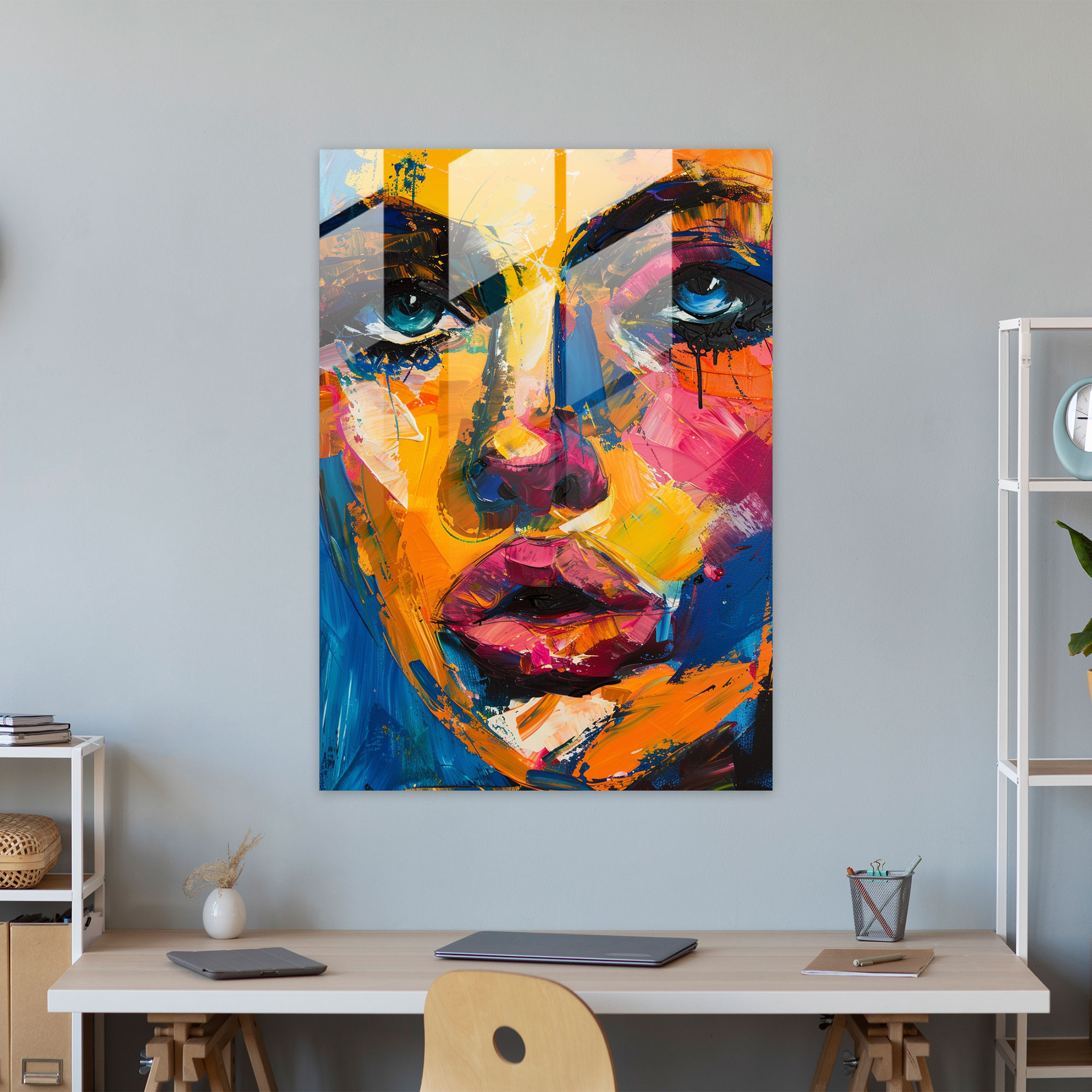 Expressionism Glass Print - Expressionism, Glass Print, Home Decoration, Glass Art
