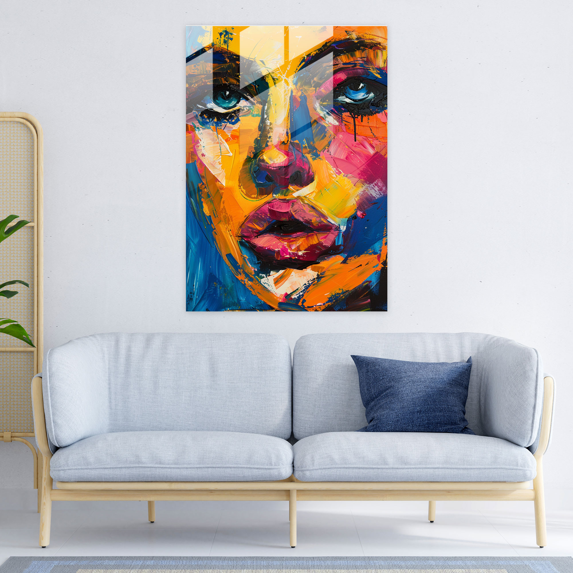 Expressionism Glass Print - Expressionism, Glass Print, Home Decoration, Glass Art