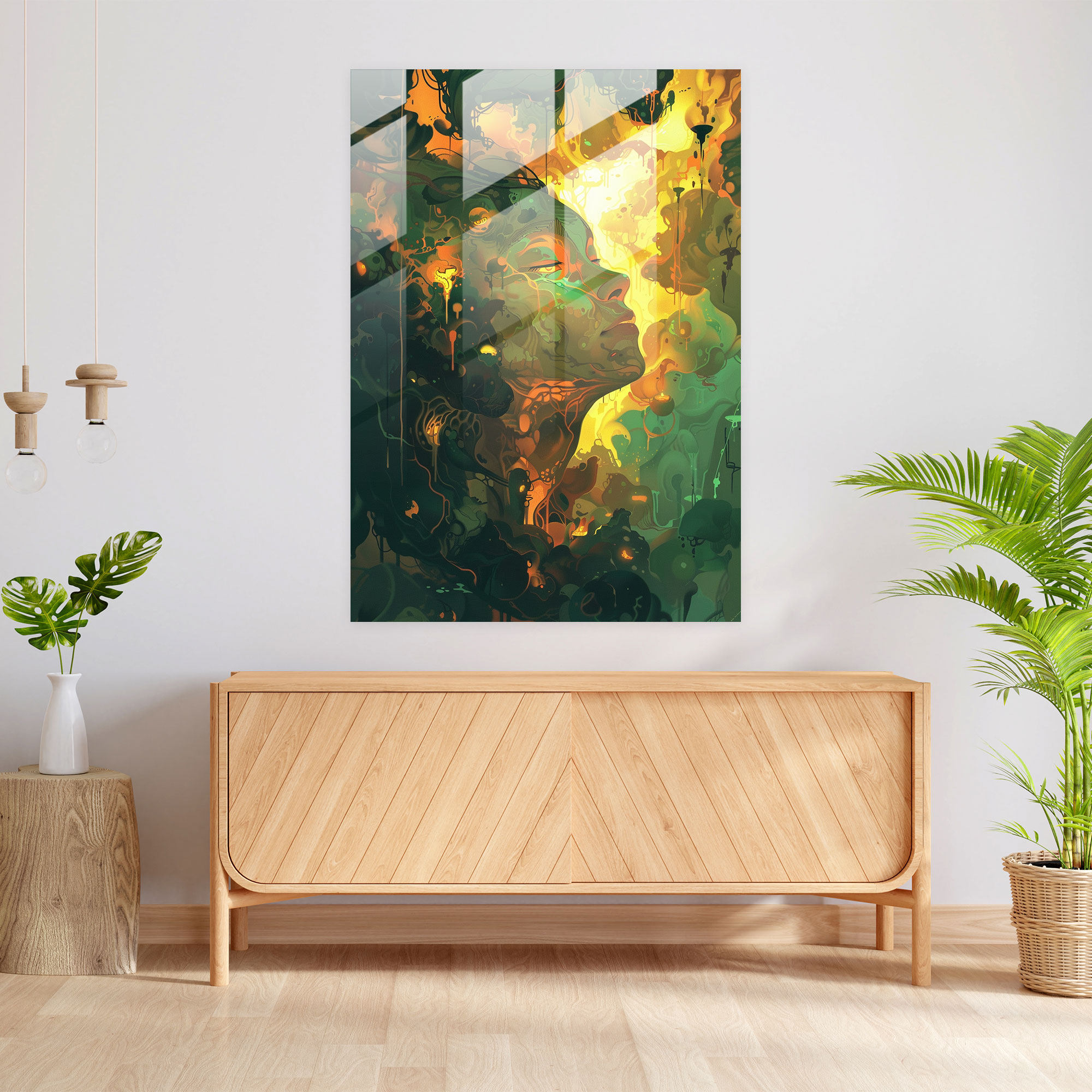 Expressionism Wall Decoration - Expressionism, Glass Art, Wall Decoration, Glass Print