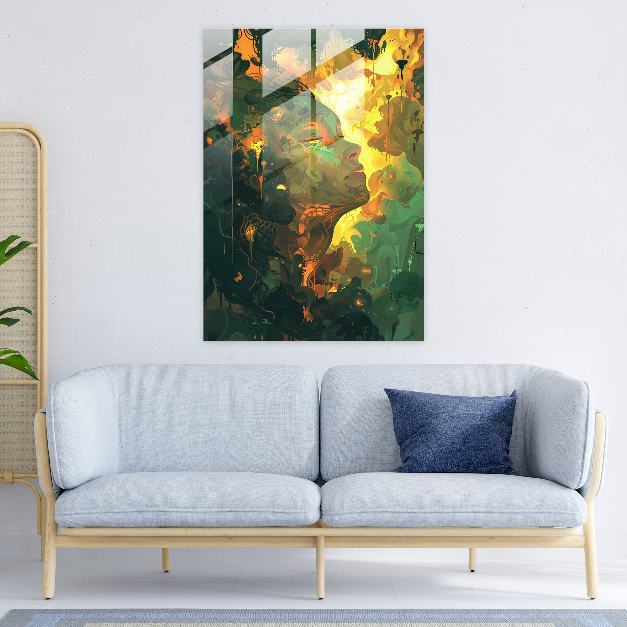 Expressionism Wall Decoration - Expressionism, Glass Art, Wall Decoration, Glass Print