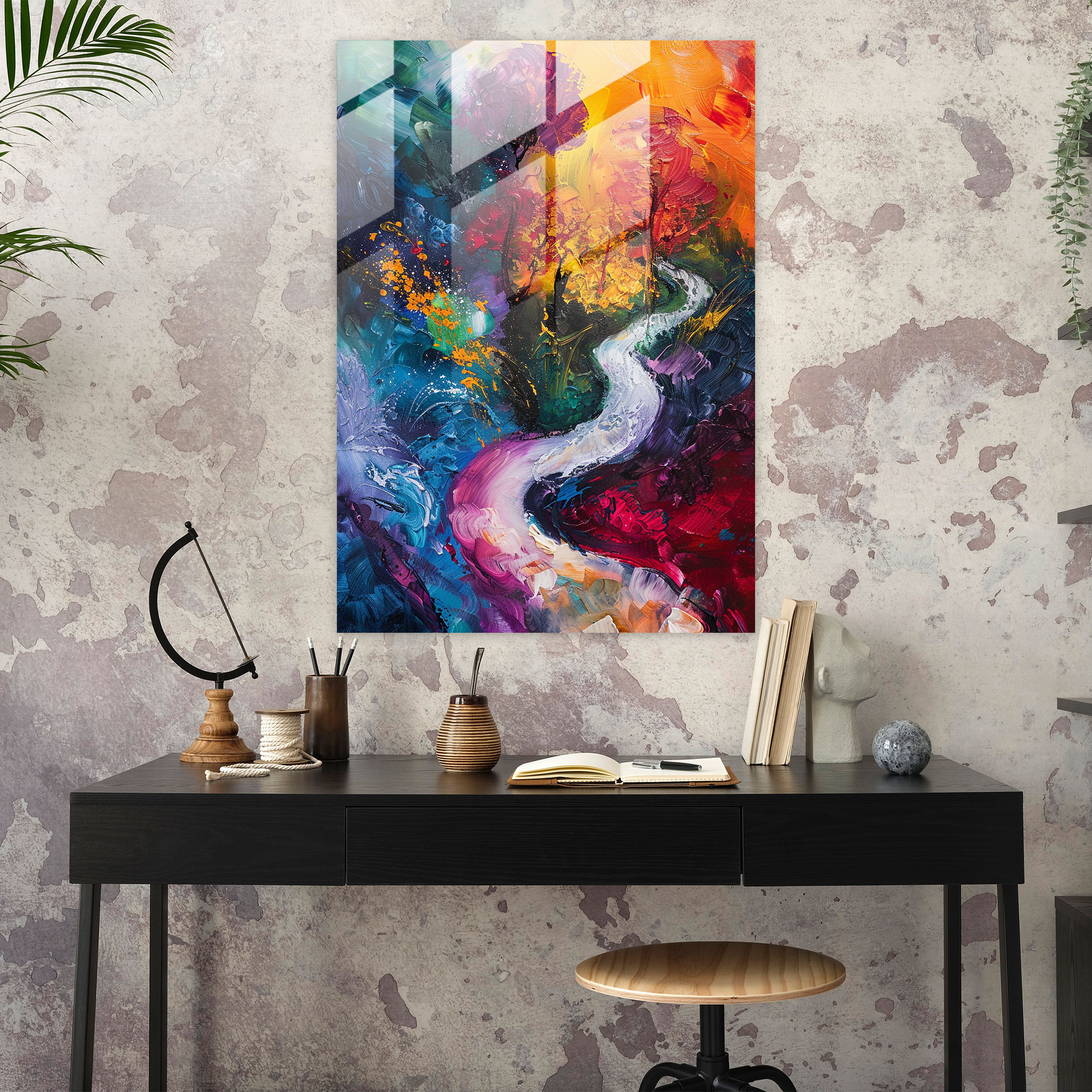 Expressionism Home Decoration - Bold Landscape Painting - Expressionism, Wall Decoration, Modern Art, Home Decoration