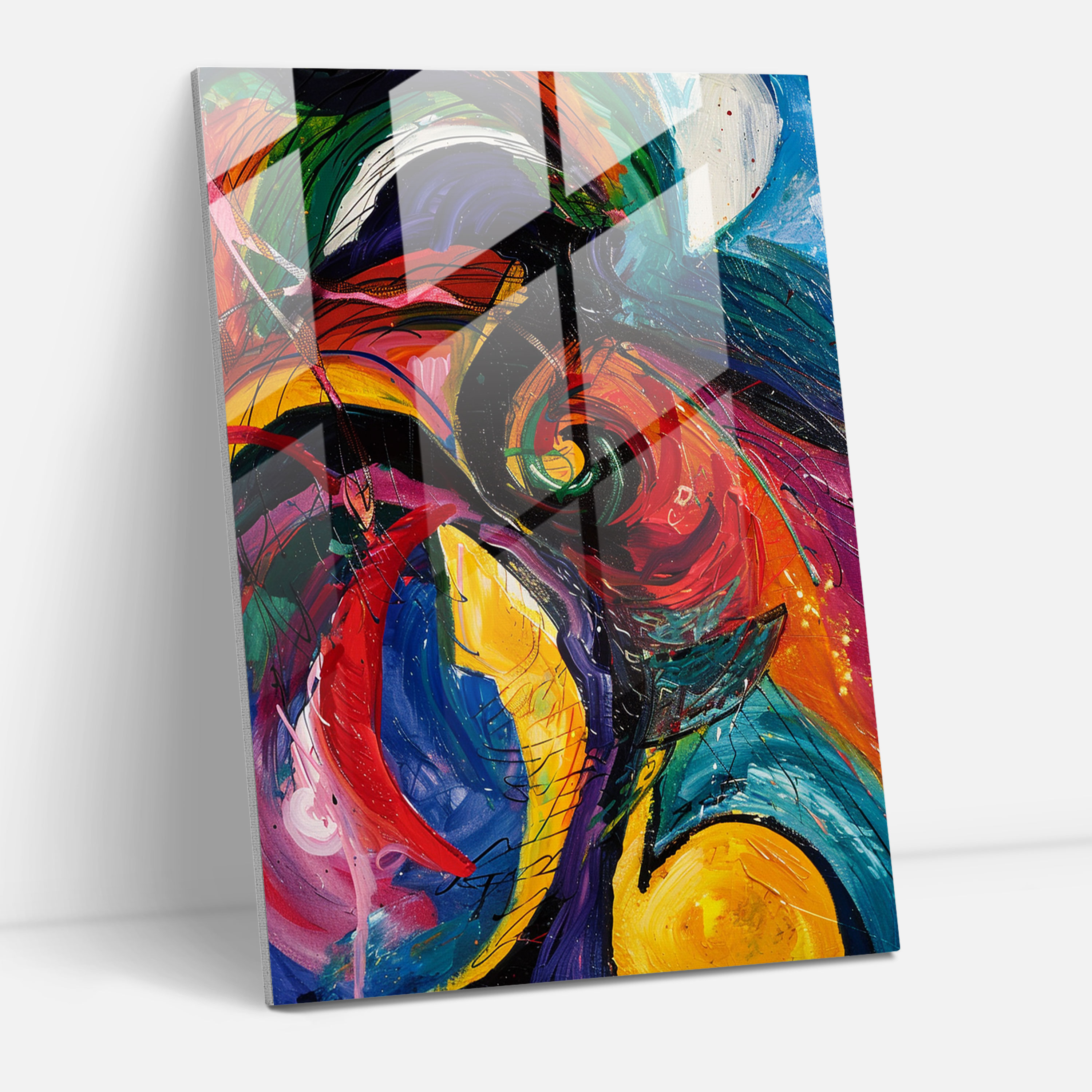 Expressionism Art Style Glass Wall Art - Expressionism, Glass Wall Art, Abstract Painting, Expressionism Art Style