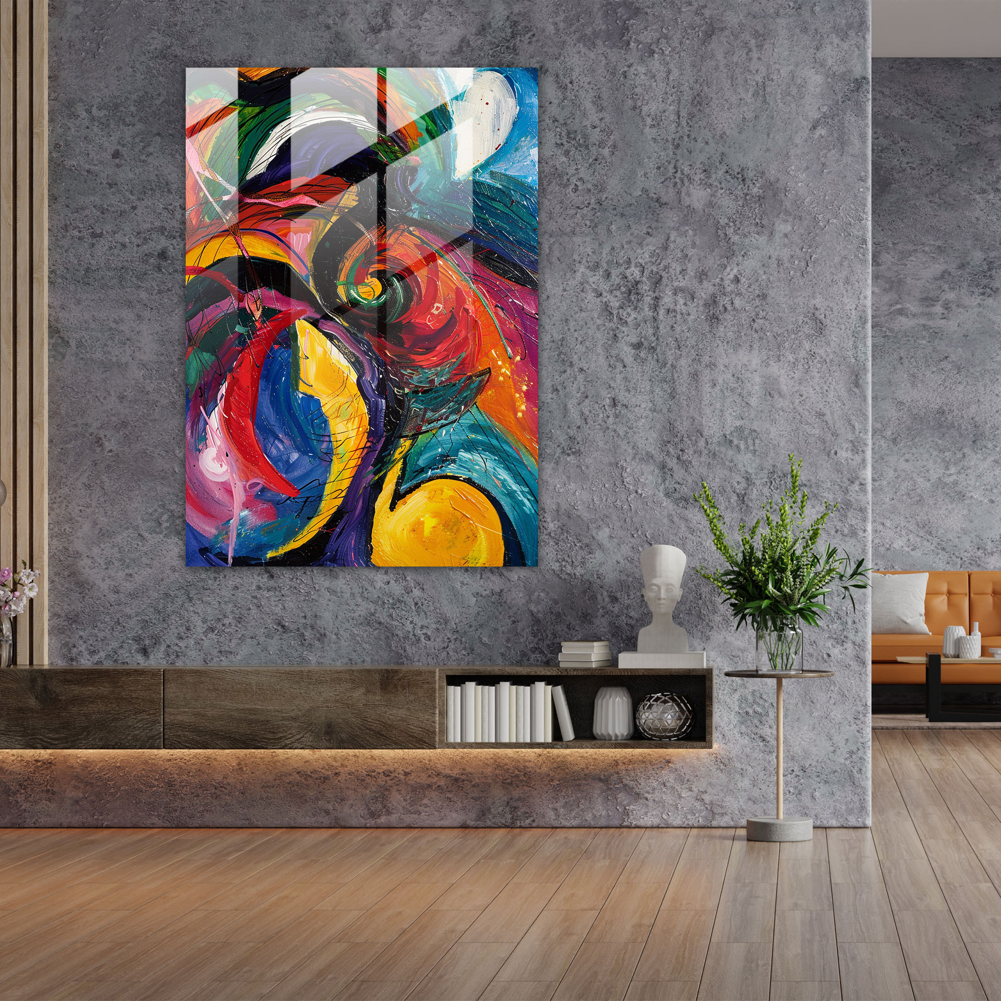 Expressionism Art Style Glass Wall Art - Expressionism, Glass Wall Art, Abstract Painting, Expressionism Art Style