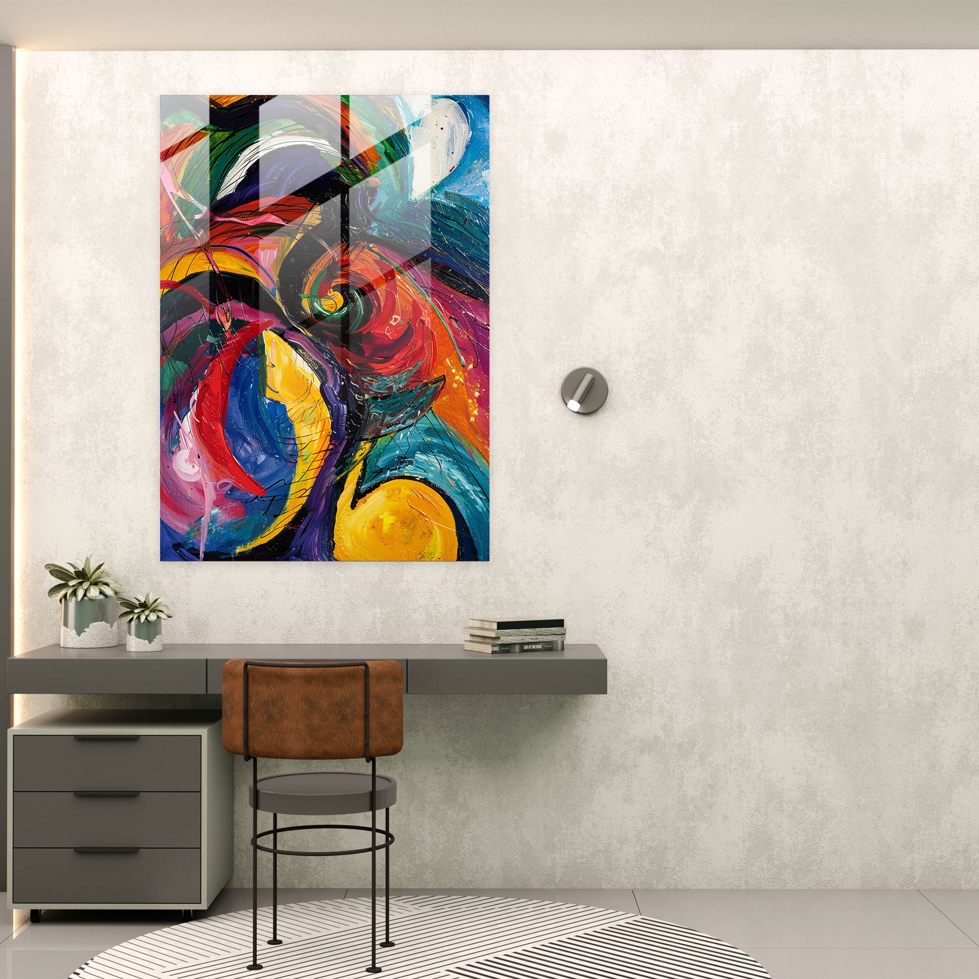Expressionism Art Style Glass Wall Art - Expressionism, Glass Wall Art, Abstract Painting, Expressionism Art Style