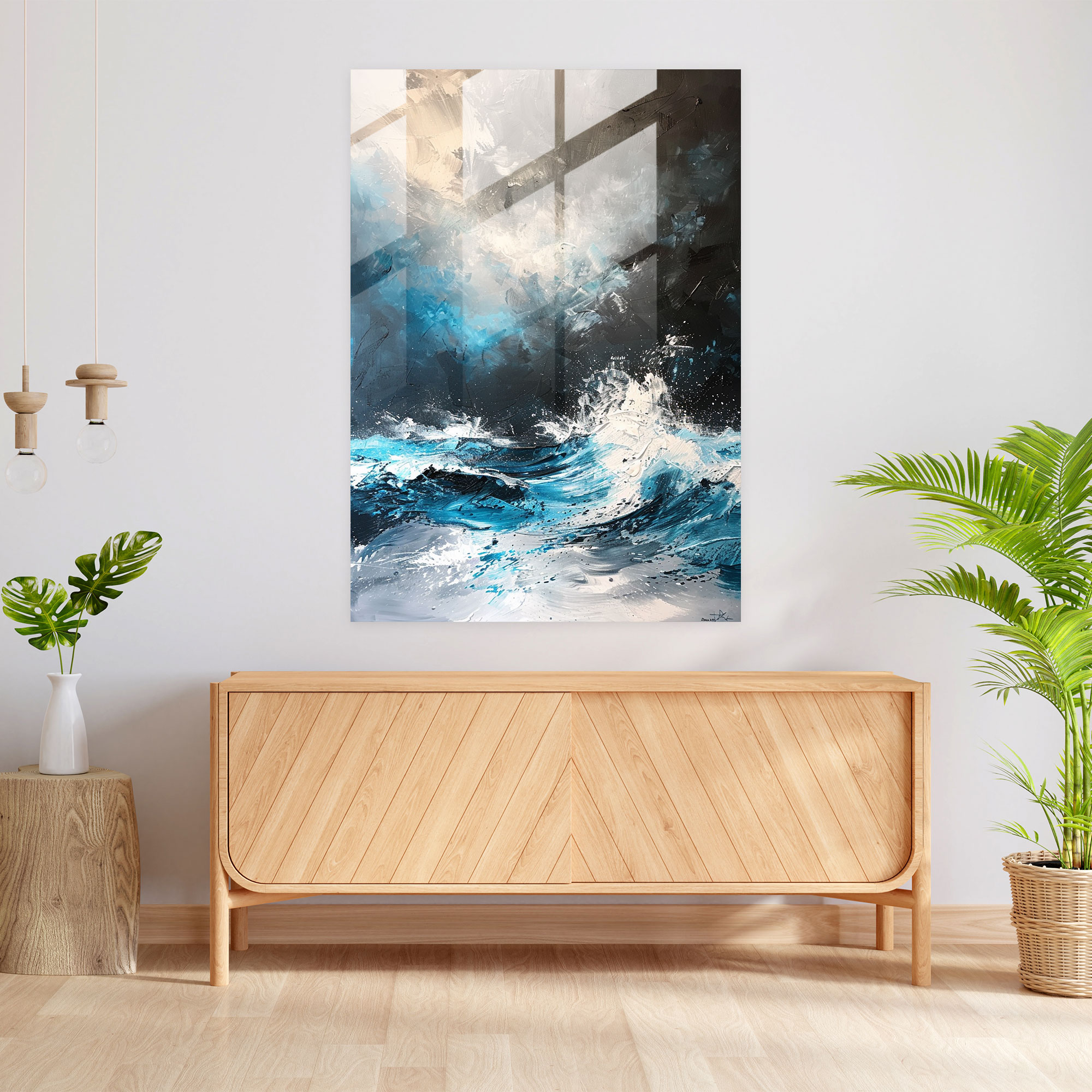 Expressionism Art Style Glass Print - Expressionism, Home Decoration, Wall Decoration, Nature Art