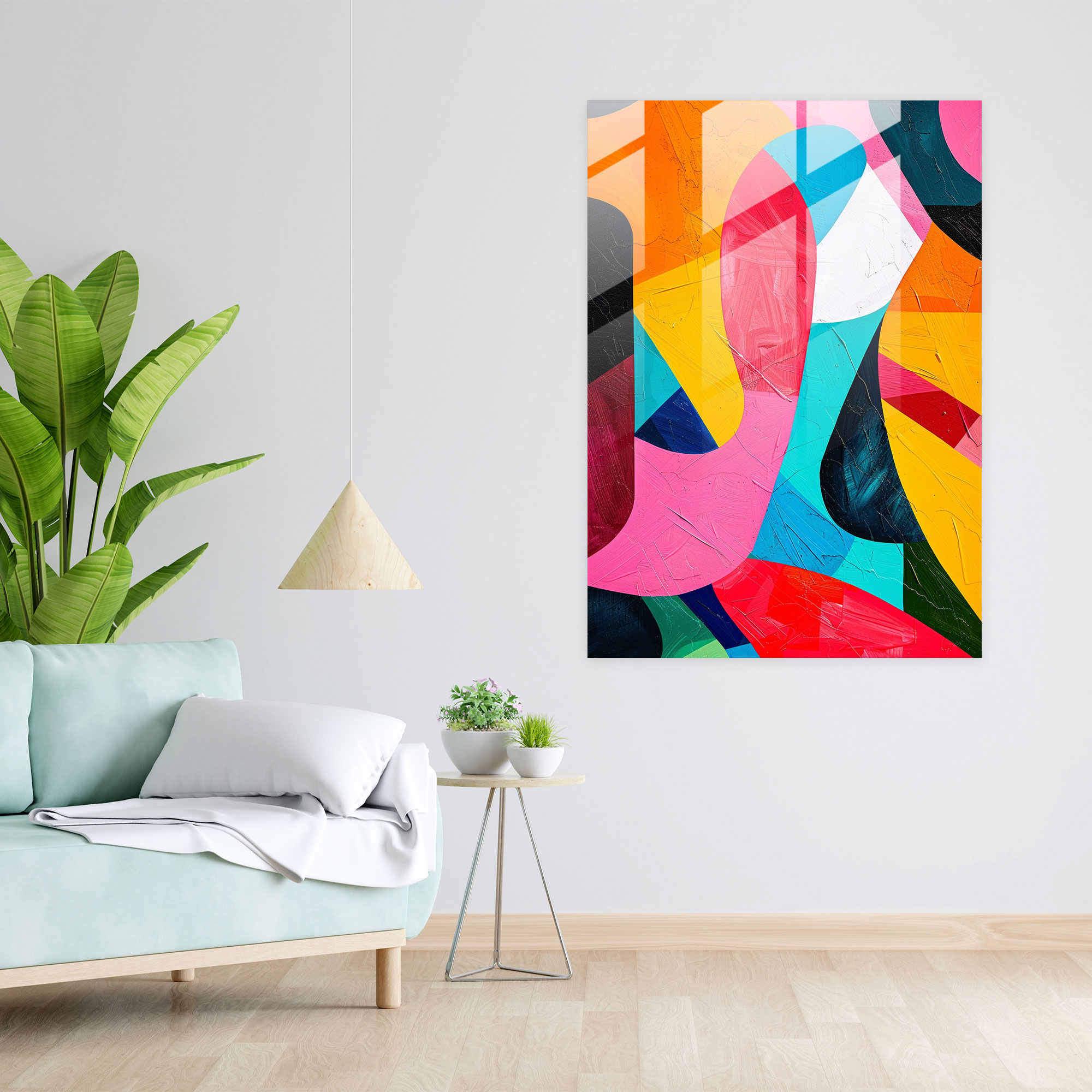 Colorful Expressions Glass Wall Art - Expressionism, Glass Wall Art, Abstract Art, Modern Art