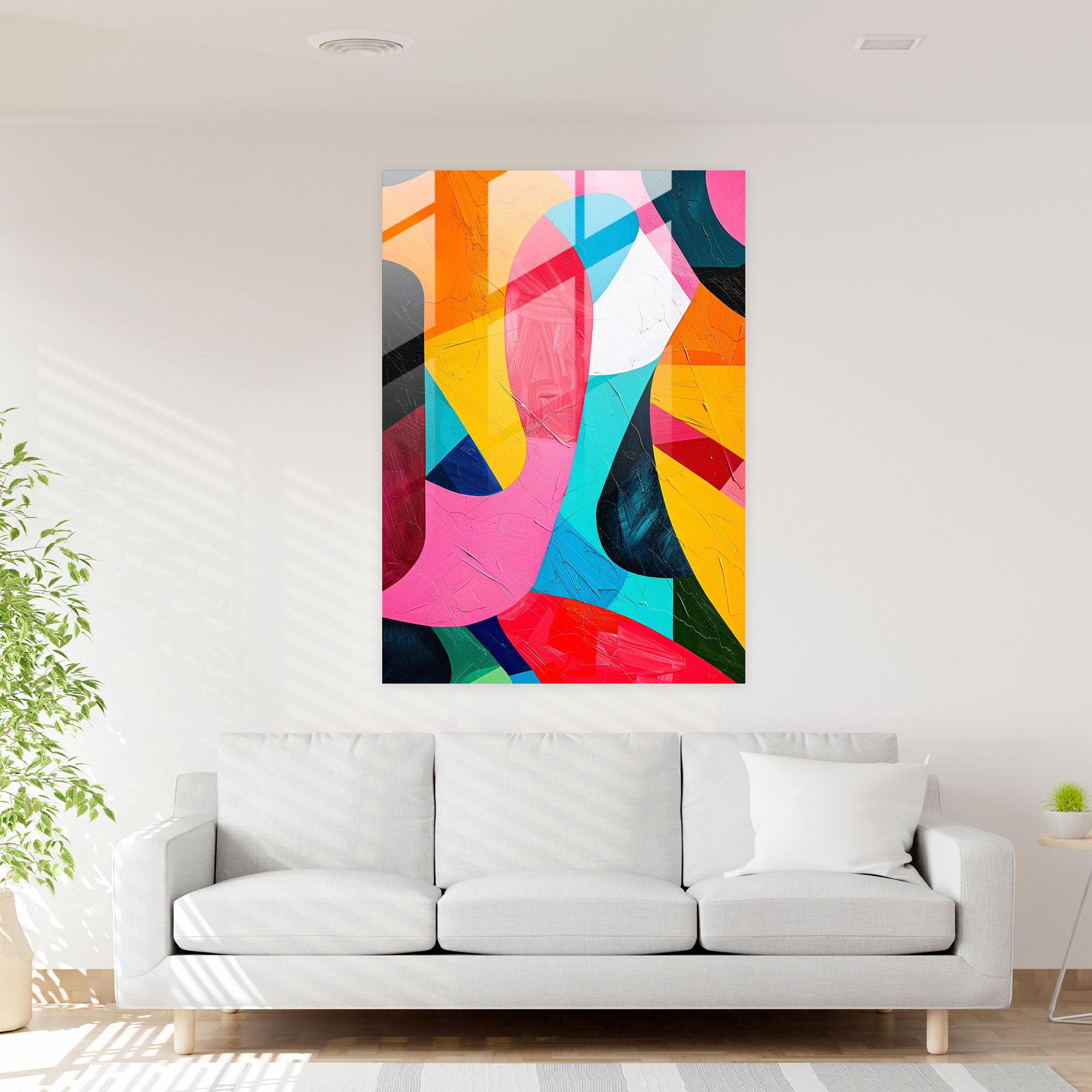 Colorful Expressions Glass Wall Art - Expressionism, Glass Wall Art, Abstract Art, Modern Art