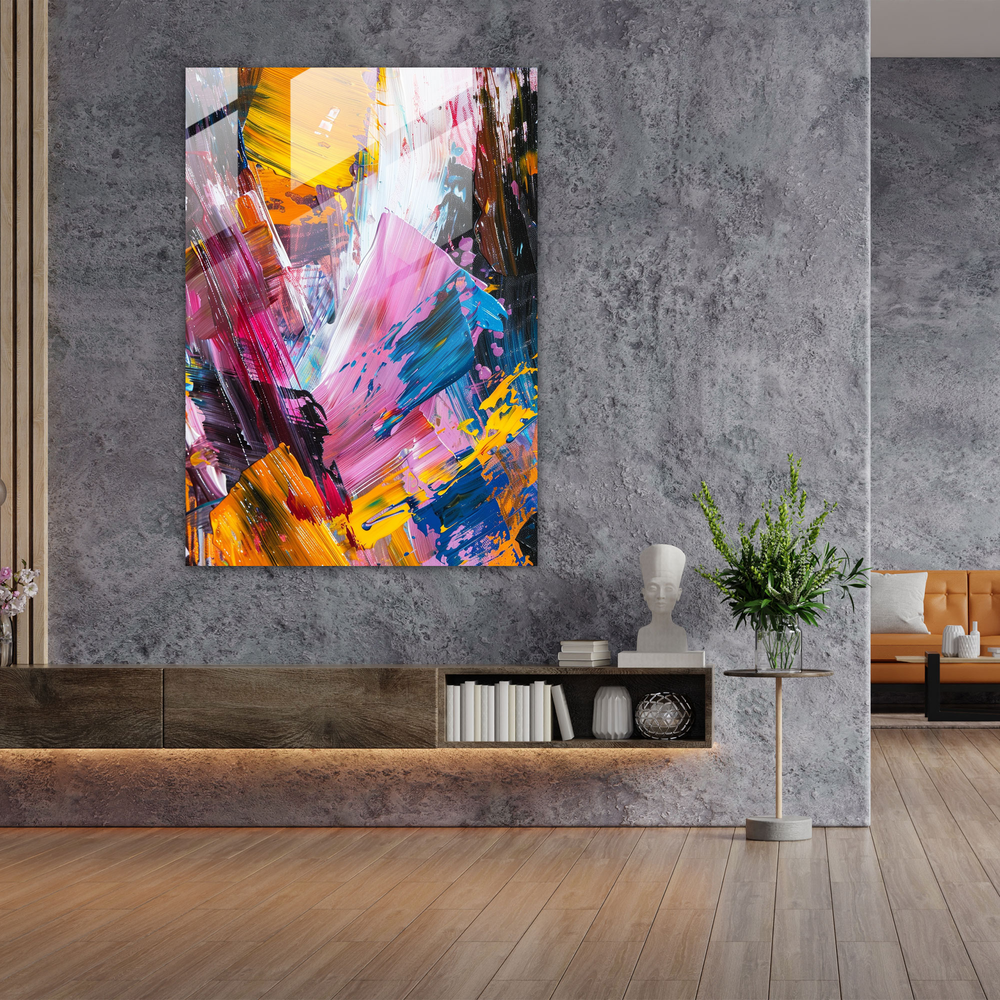 Chaotic Expressions Glass Art - Expressionism, Modern Art, Glass Art, Abstract Art