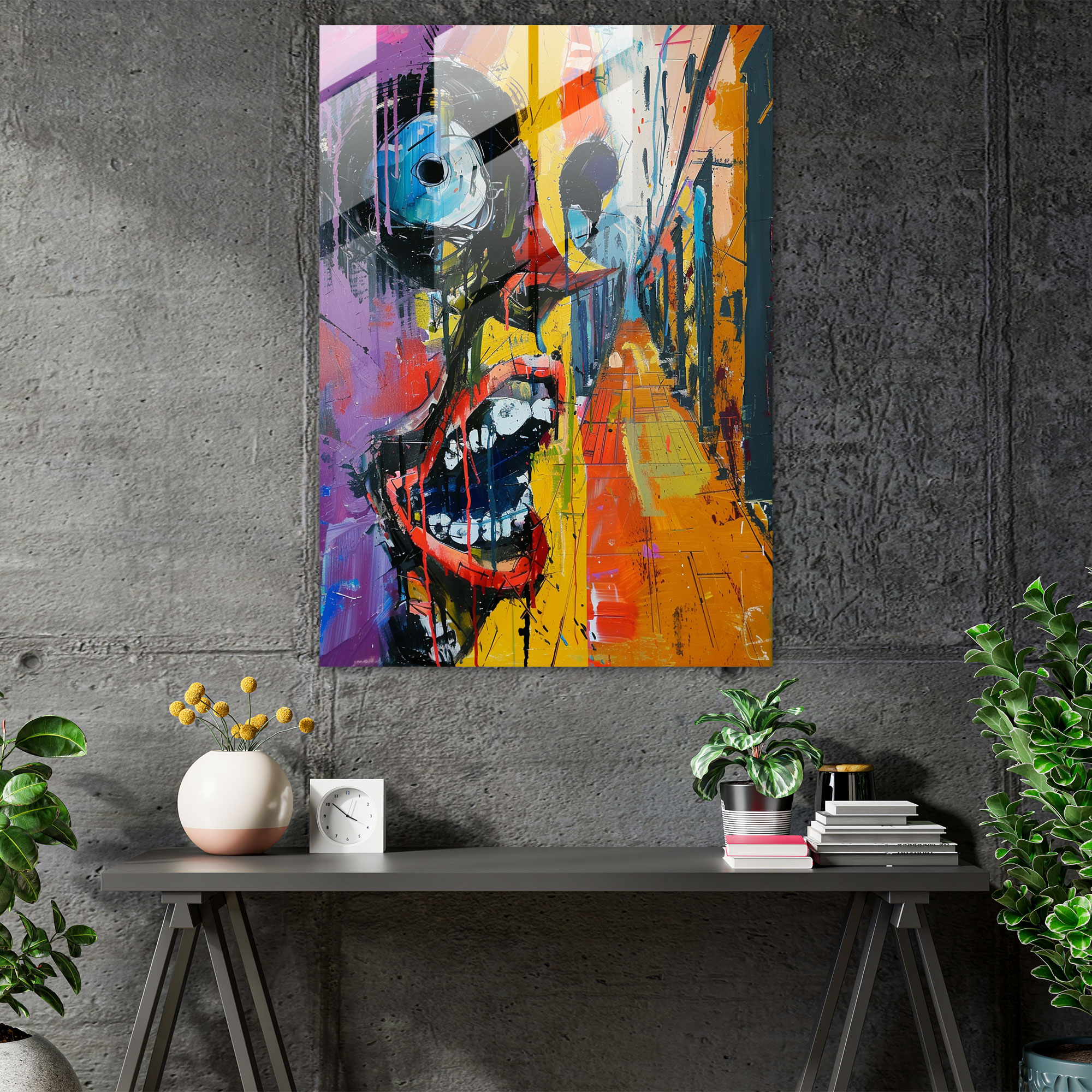 Uneasy Expressions Glass Art - Expressionism, Distorted Art, Glass Art, Expressionism Art Style
