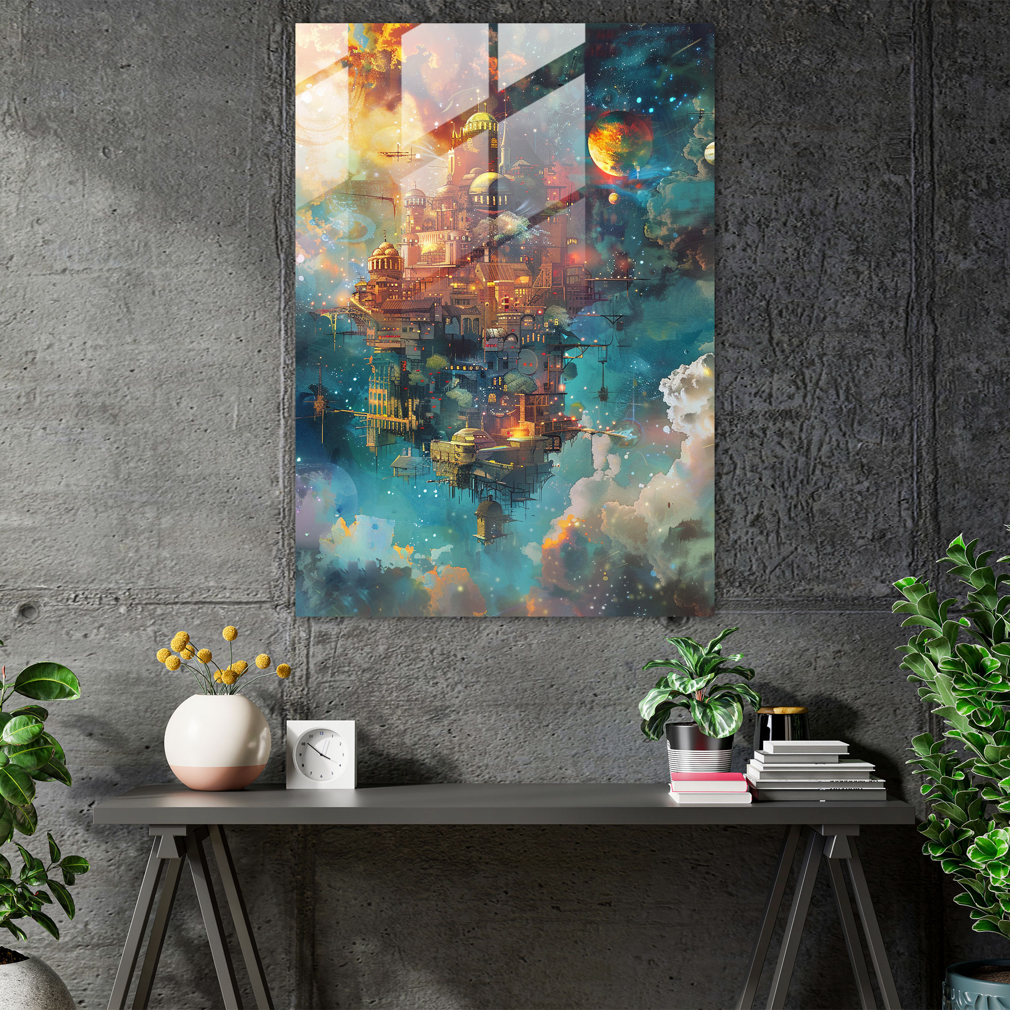 Expressionism Art Style Glass Print - Surreal Dreamscape Glass Wall Art - Expressionism, Expressionism Art Style, Glass Wall Art, Home Decoration