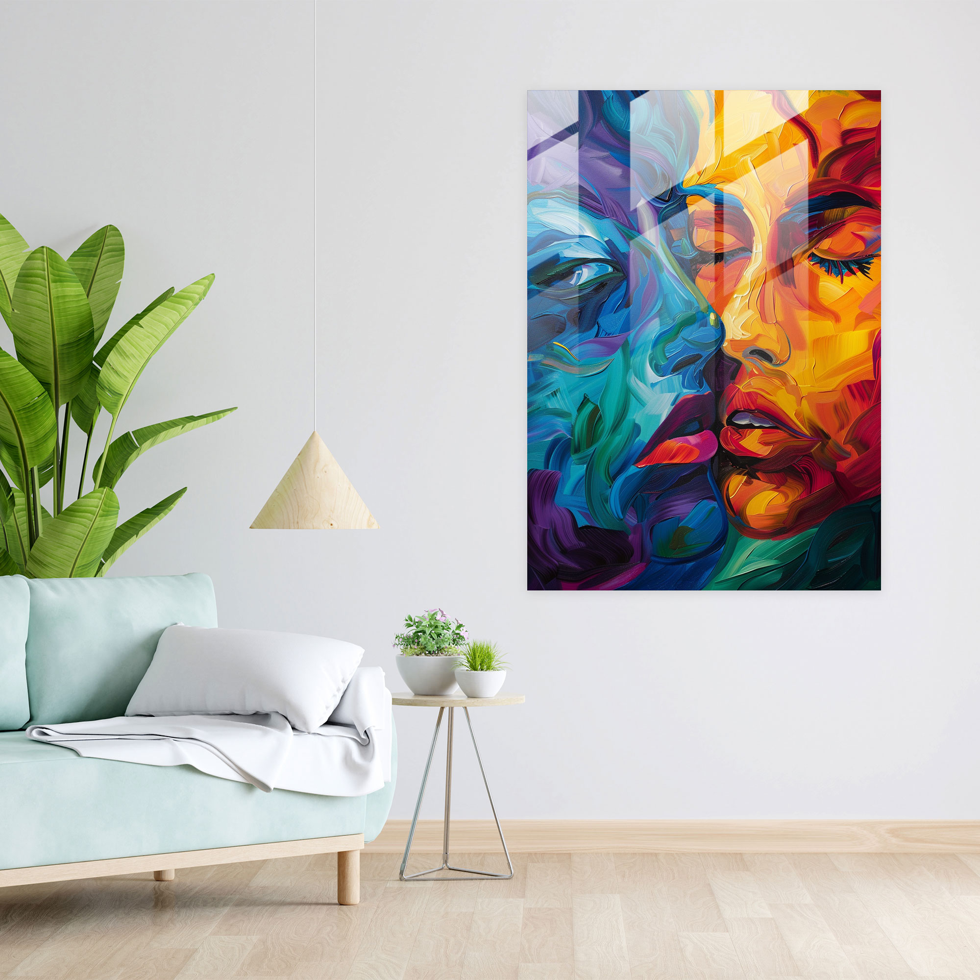 Emotional Intensity Glass Wall Art - Expressionism, Wall Decoration, Glass Wall Art, Expressionism Art Style