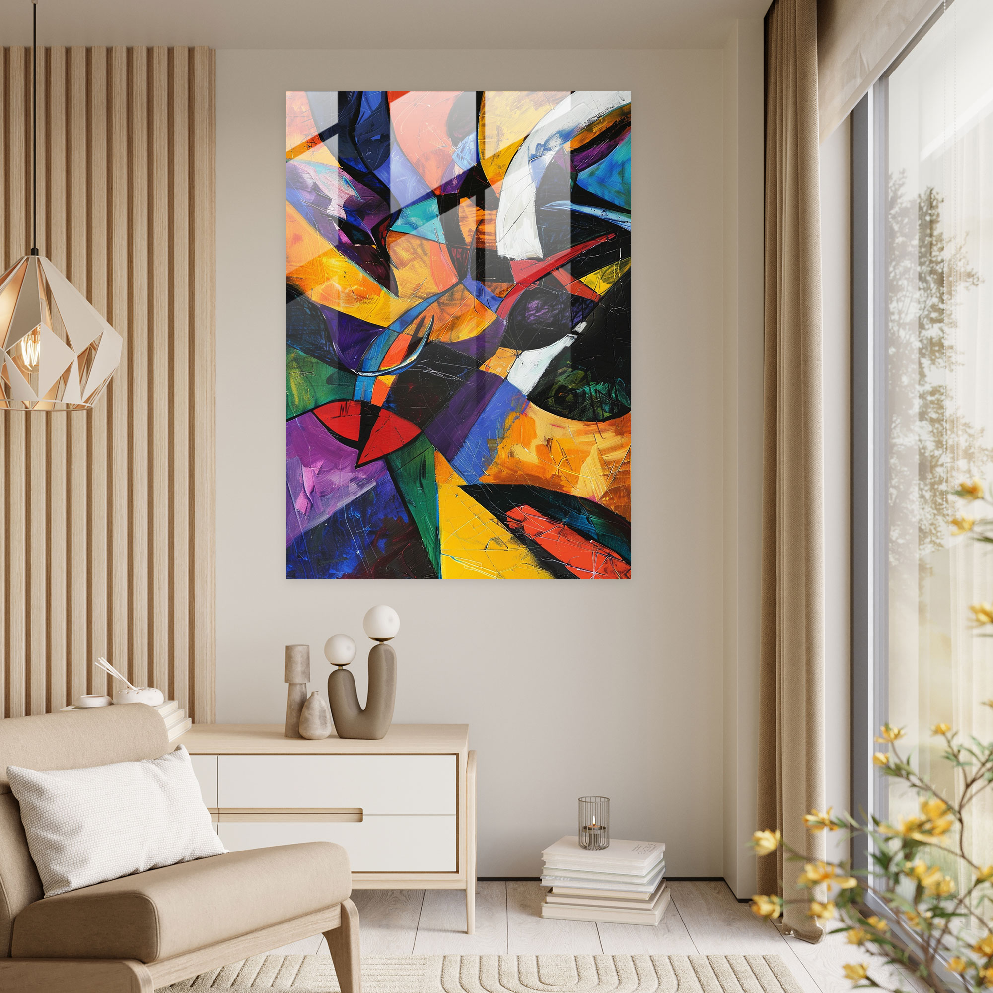 Emotional Expressiveness Glass Print - Expressionism, Wall Decoration, Glass Print, Home Decoration