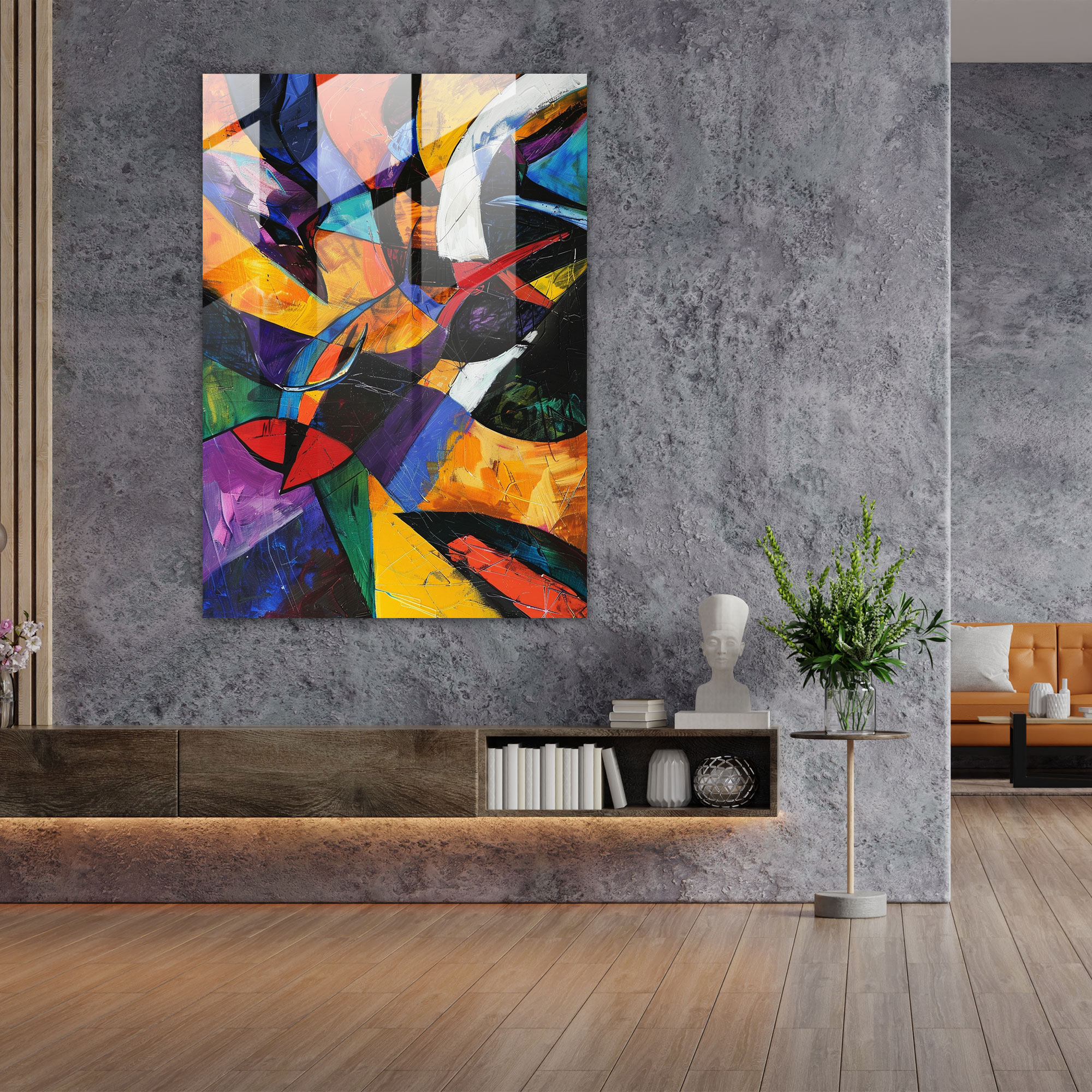 Emotional Expressiveness Glass Print - Expressionism, Wall Decoration, Glass Print, Home Decoration