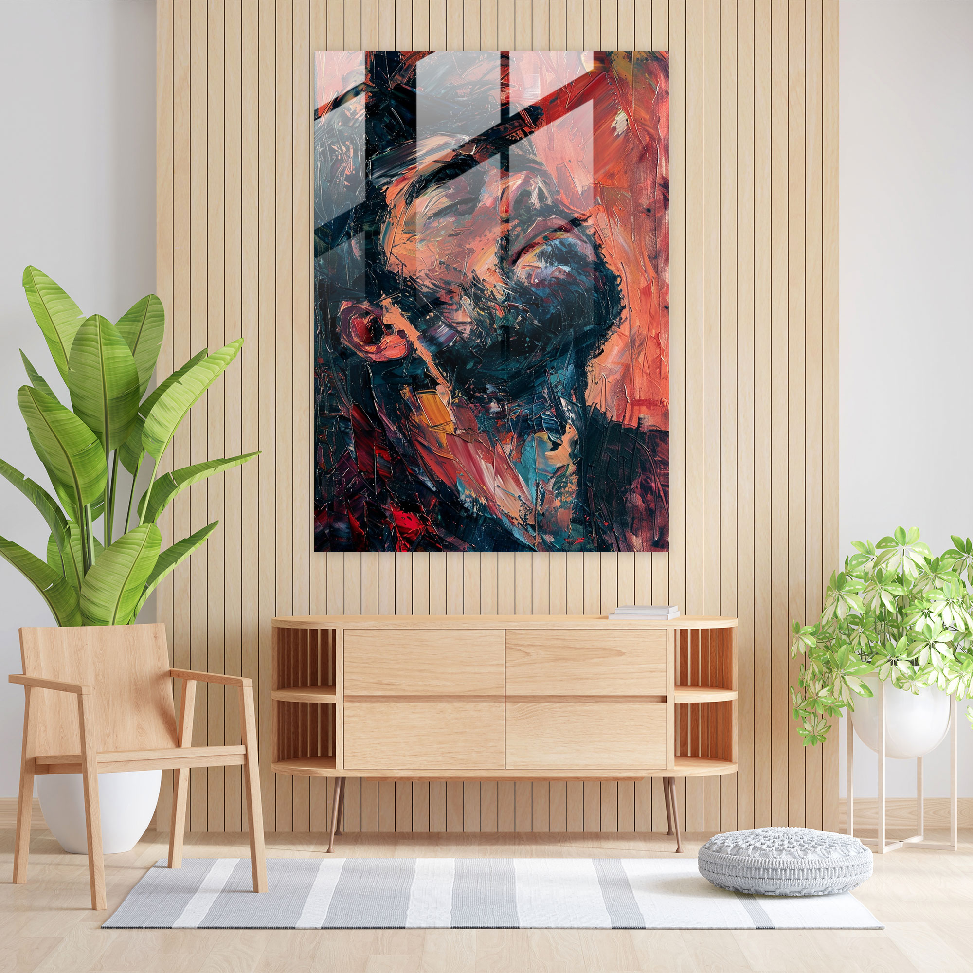 Emotional Expressionism Glass Wall Art - Expressionism, Wall Decoration, Glass Wall Art, Expressionism Art Style