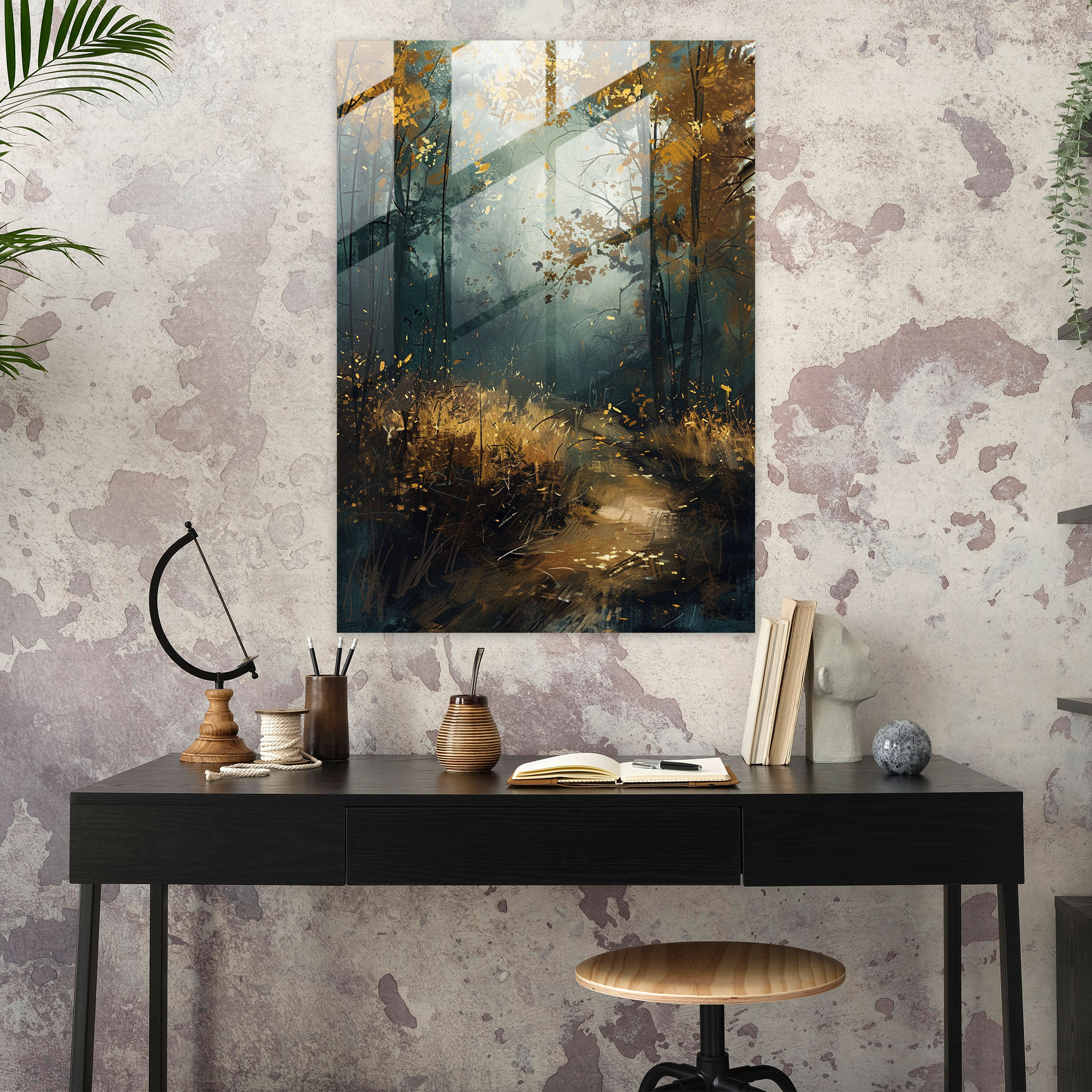 Moody Expressionism Glass Art - Expressionism, Glass Art, Expressionism Art Style, Nature Scene