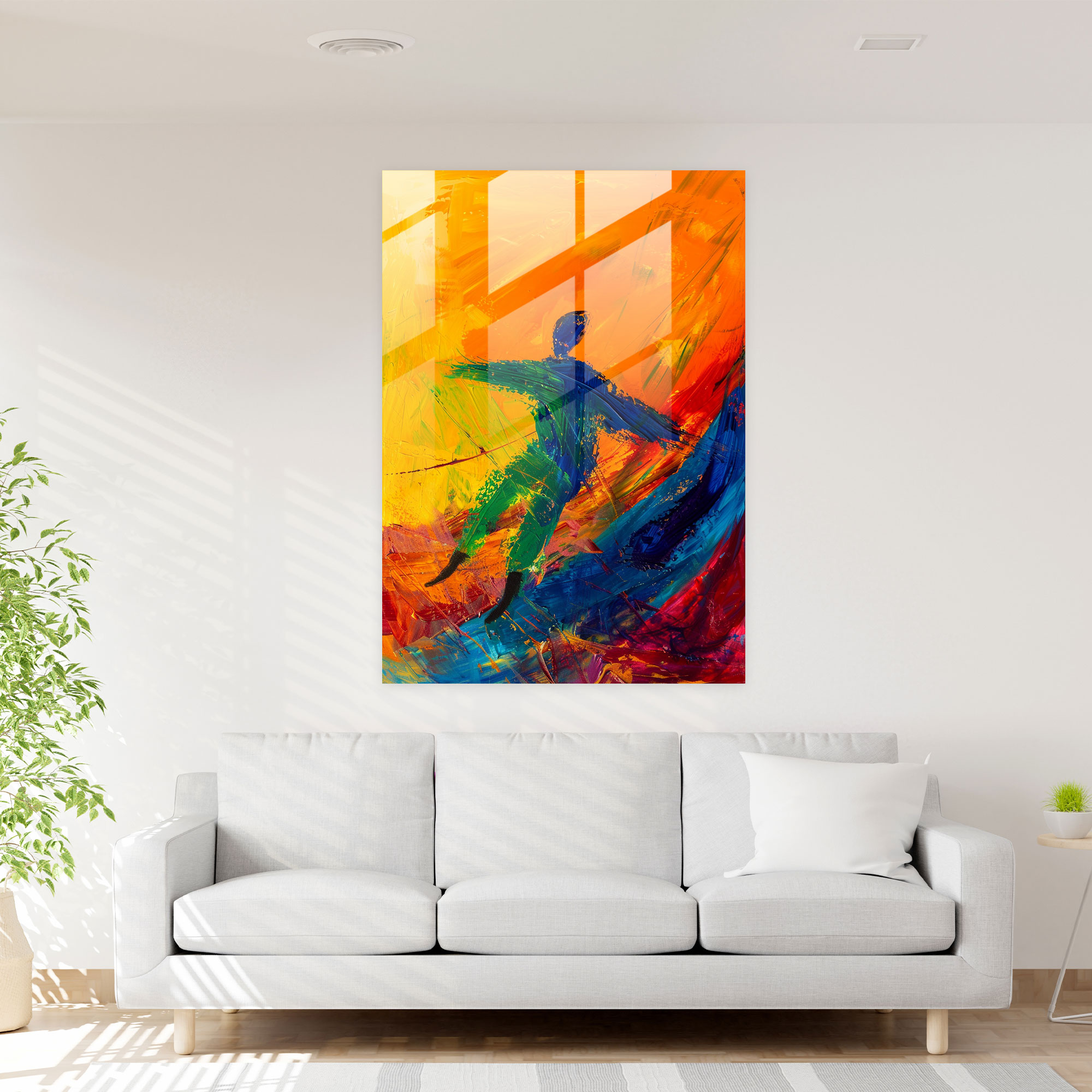 Intense Expressionism Home Decoration - Expressionism, Intense Colors, Figure In Motion, Home Decoration