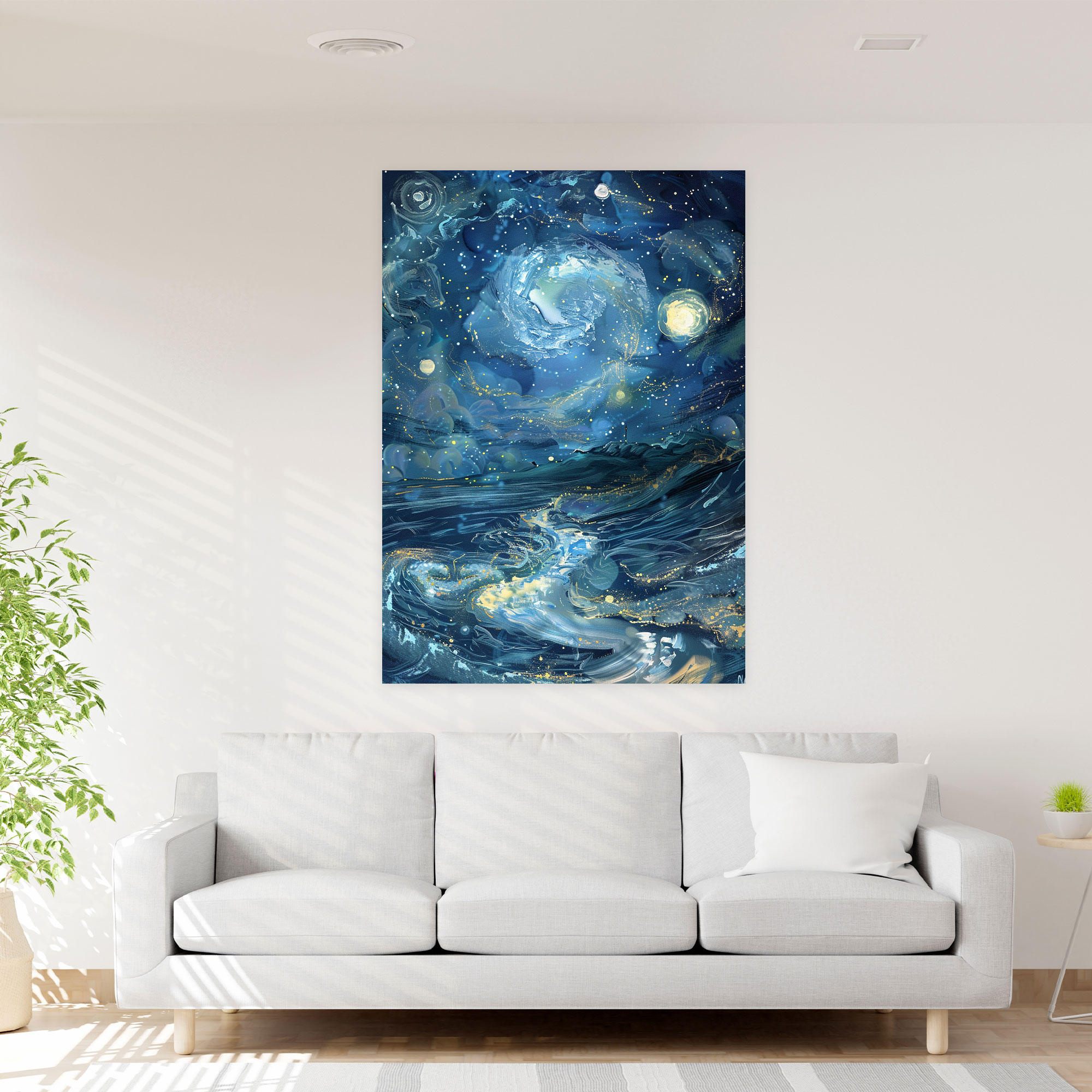 Night Emotions Canvas Print - Expressionism, Wall Art, Wall Decoration, Canvas Wall Art