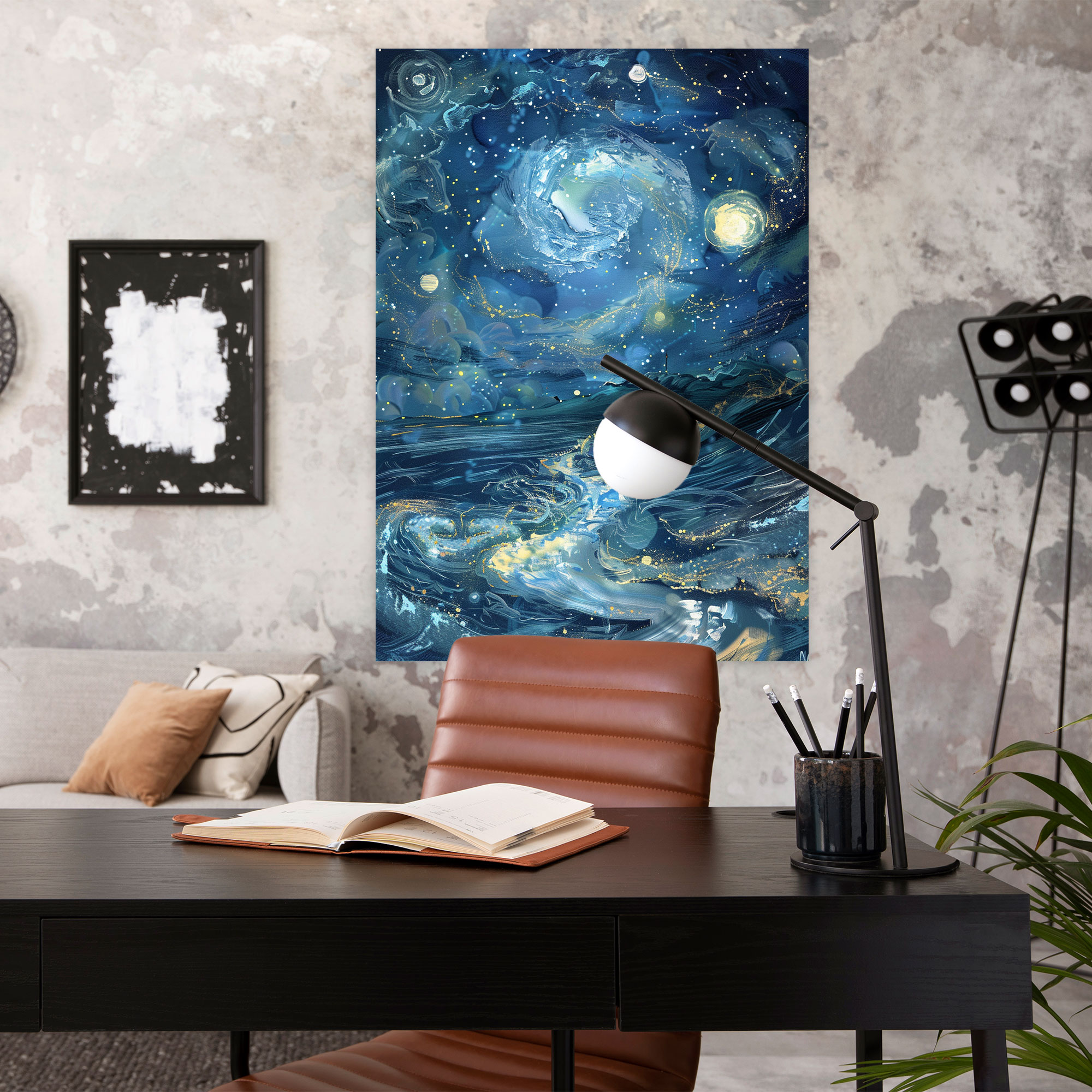 Night Emotions Canvas Print - Expressionism, Wall Art, Wall Decoration, Canvas Wall Art