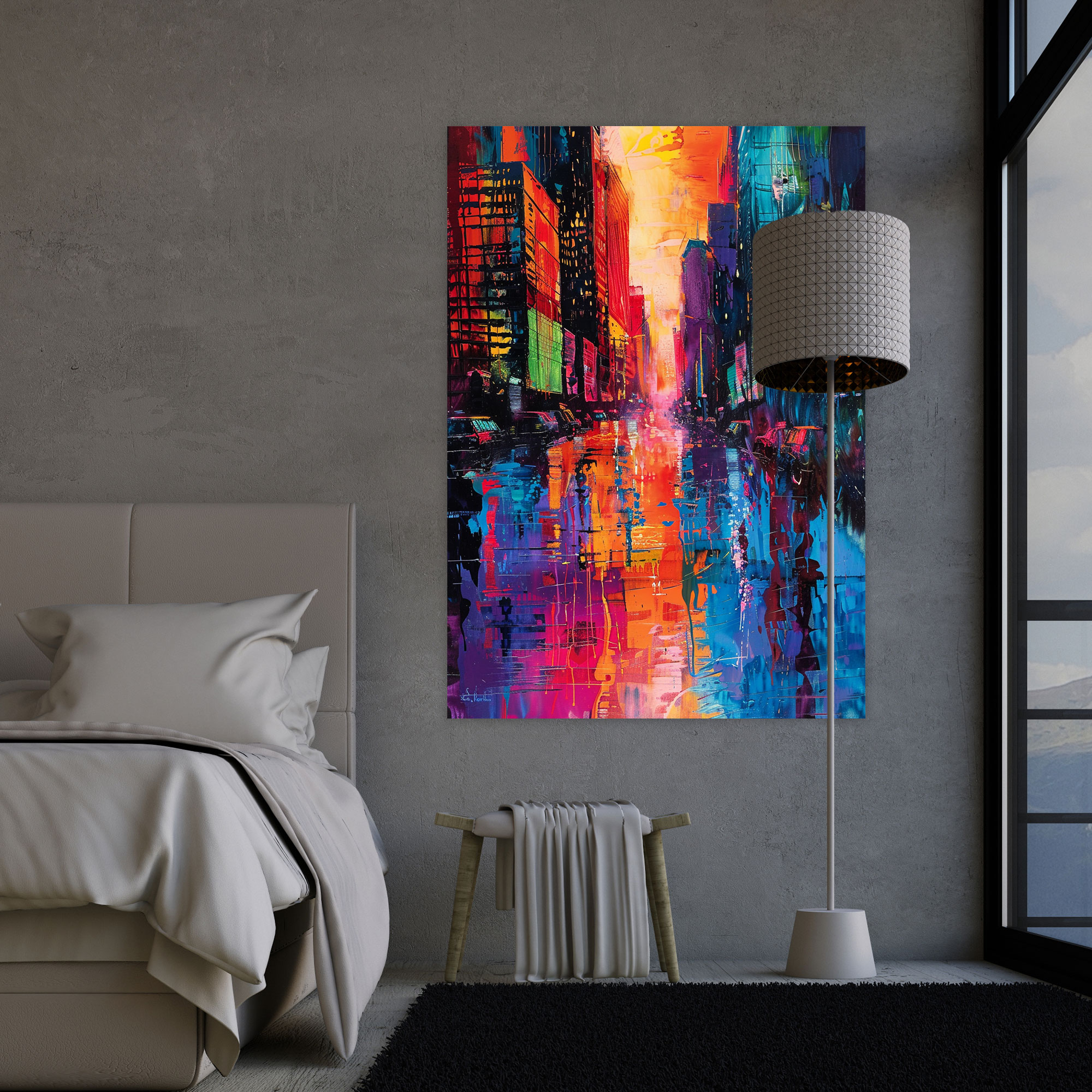 City Pulse Wall Art - Expressionism, Home Decoration, Expressionism, Wall Decoration
