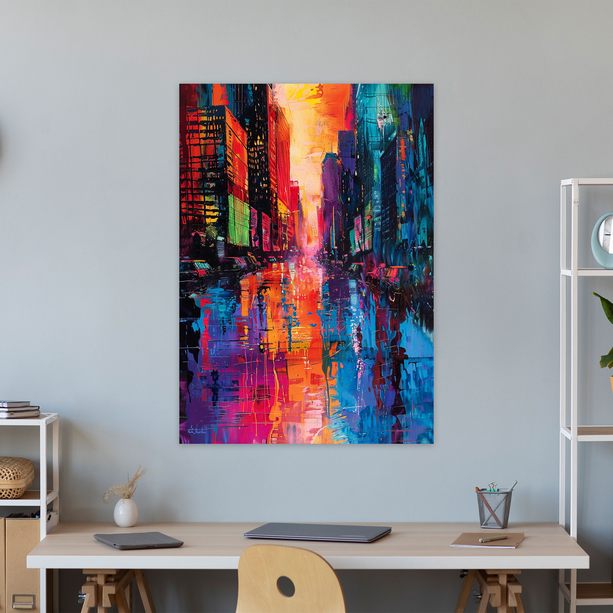 City Pulse Wall Art - Expressionism, Home Decoration, Expressionism, Wall Decoration