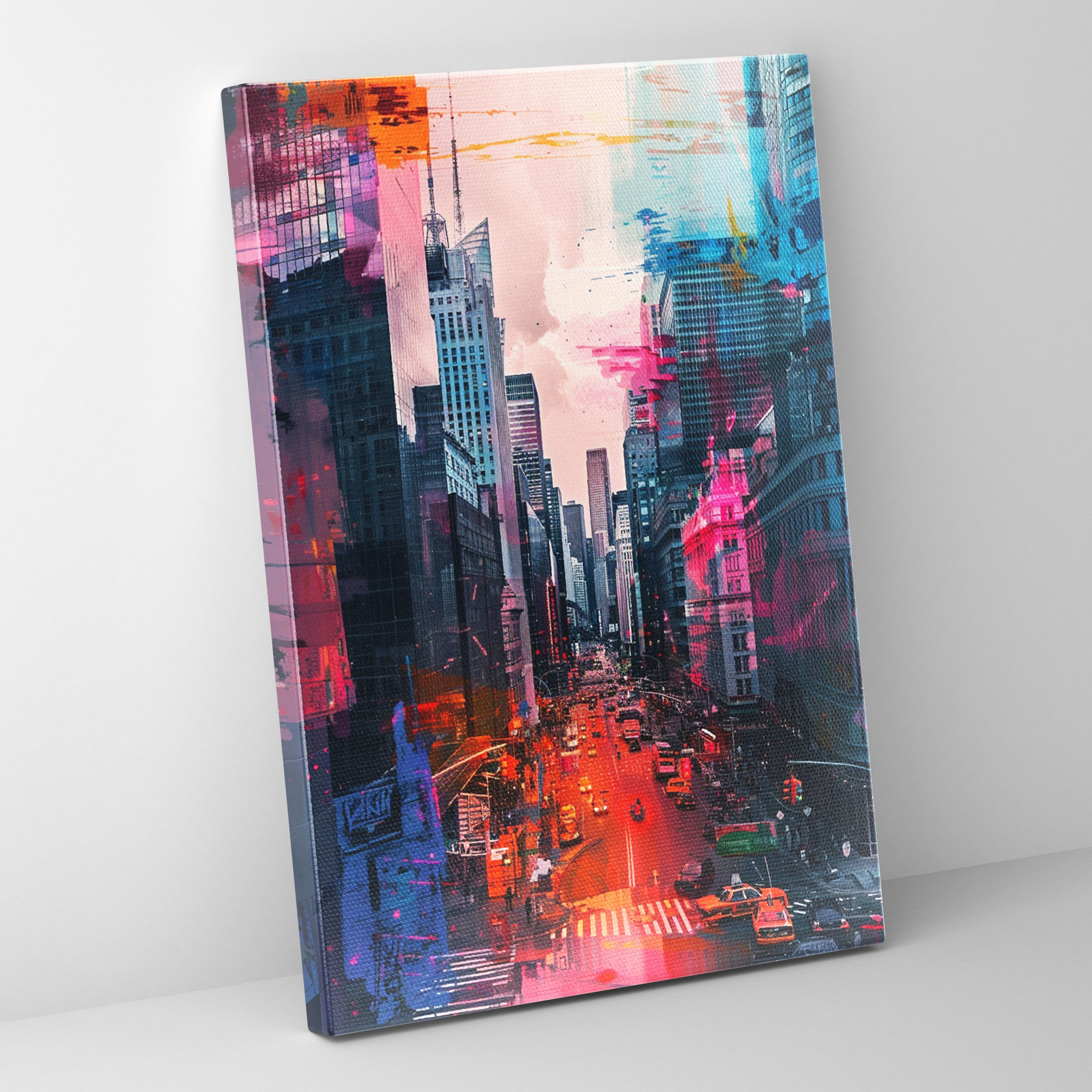 Urban Reverie Wall Decoration - Expressionism, Wall Decoration, Home Decoration, Canvas Wall Art