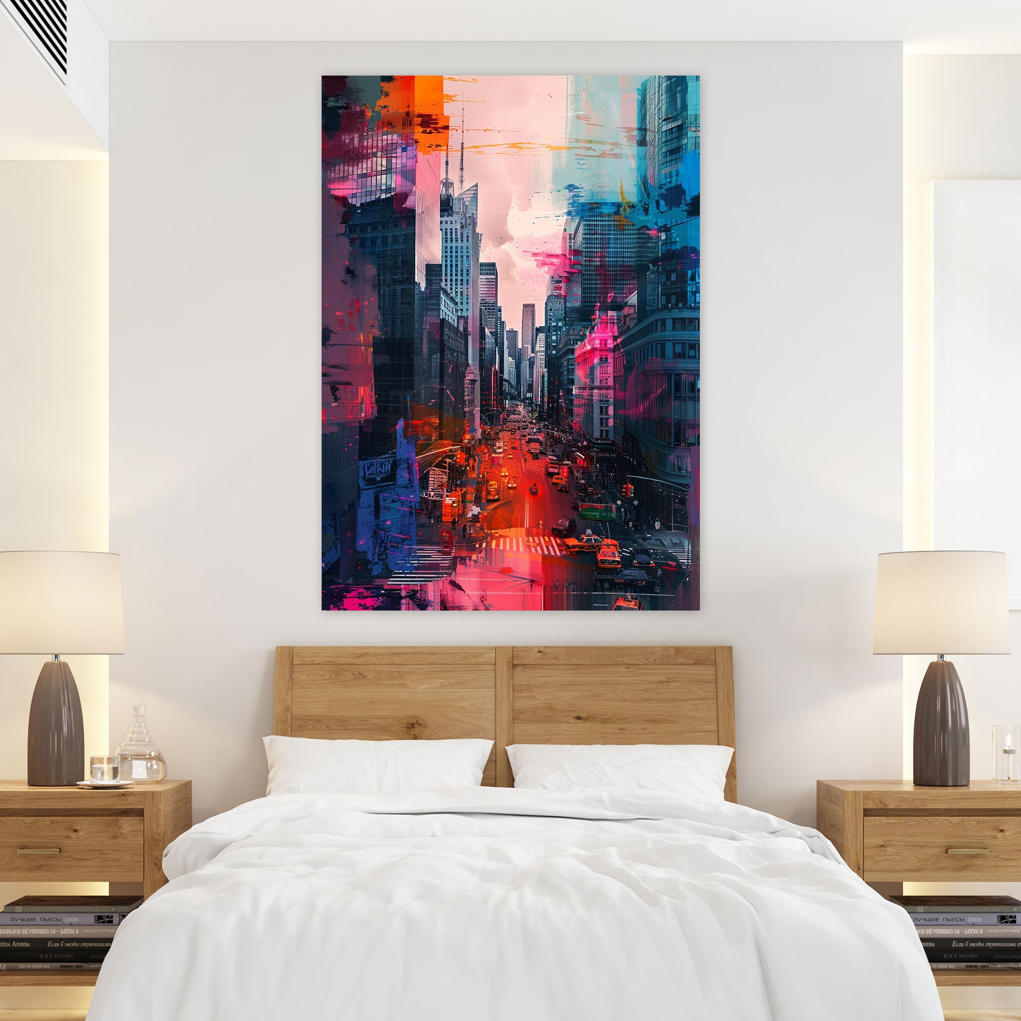 Urban Reverie Wall Decoration - Expressionism, Wall Decoration, Home Decoration, Canvas Wall Art