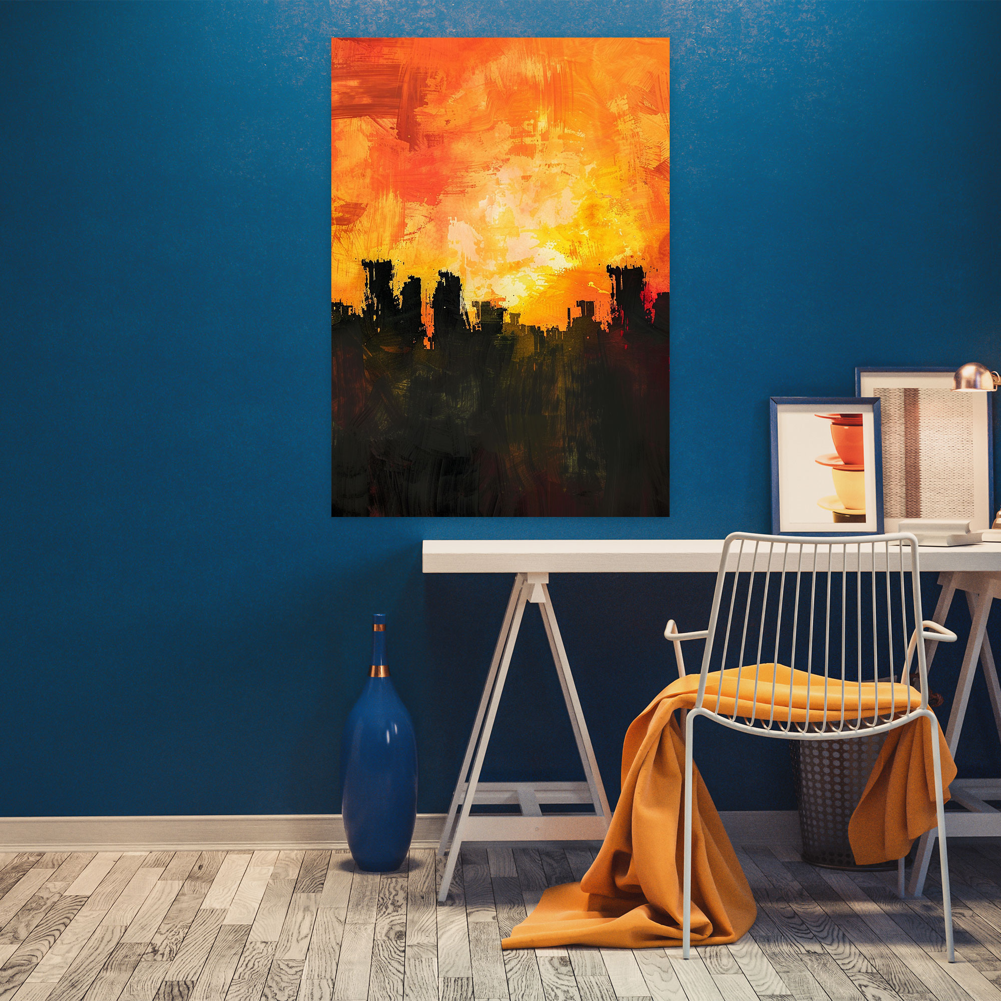 Sunset Serenade Canvas Print - Expressionism, Home Decoration, Canvas Wall Art, Canvas