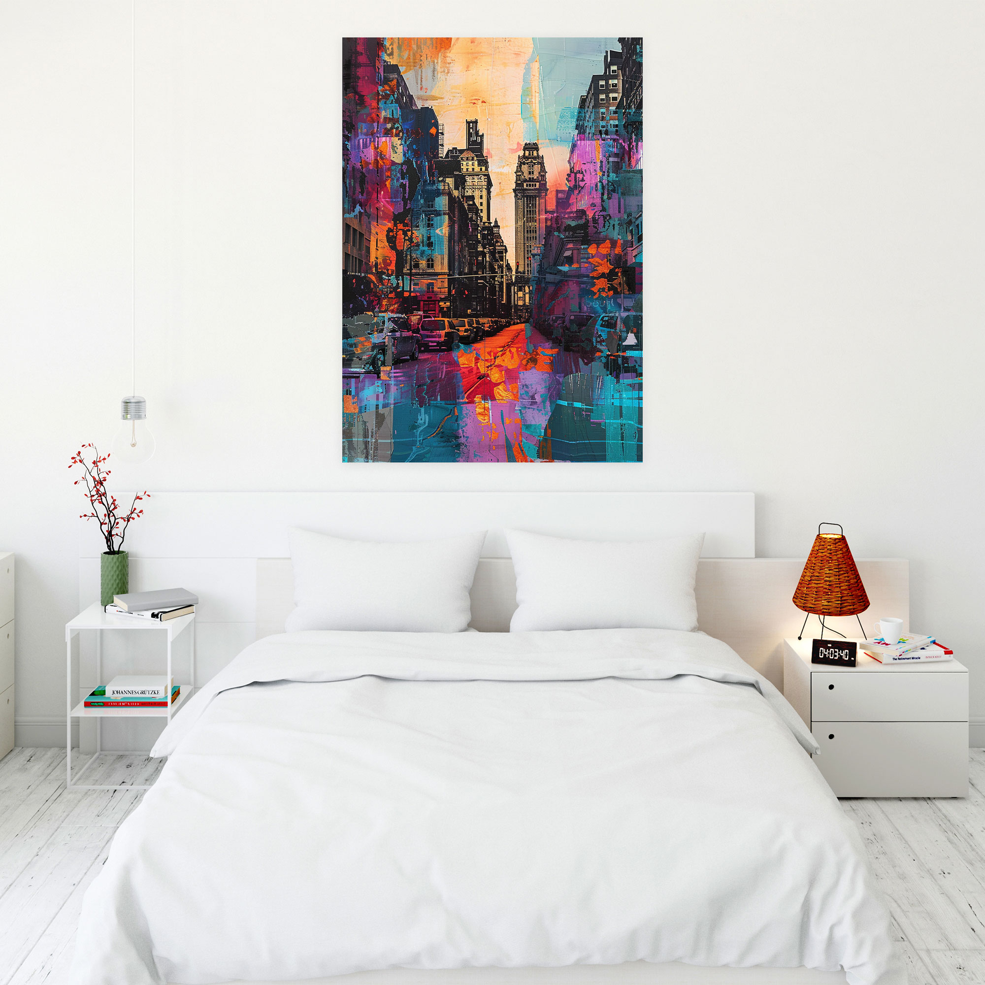 Cityscape Expressionism Wall Decoration - Expressionism, Wall Decoration, Wall Art, Canvas Wall Art