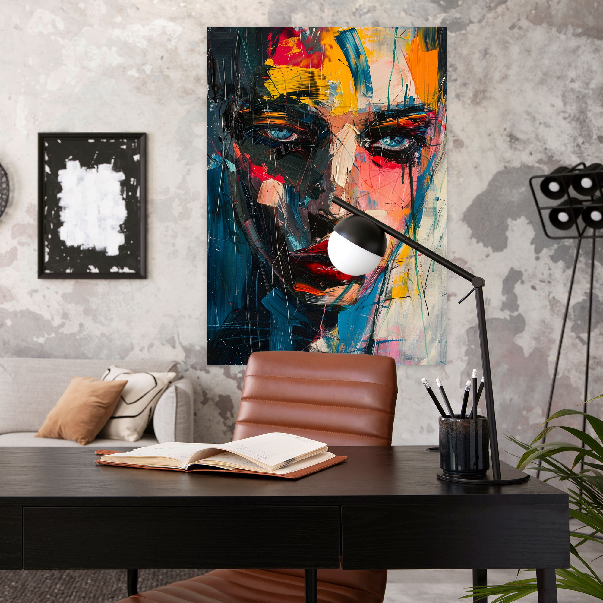 Emotive Portrait Canvas Print - Expressionism, Home Decoration, Wall Decoration, Canvas Wall Art