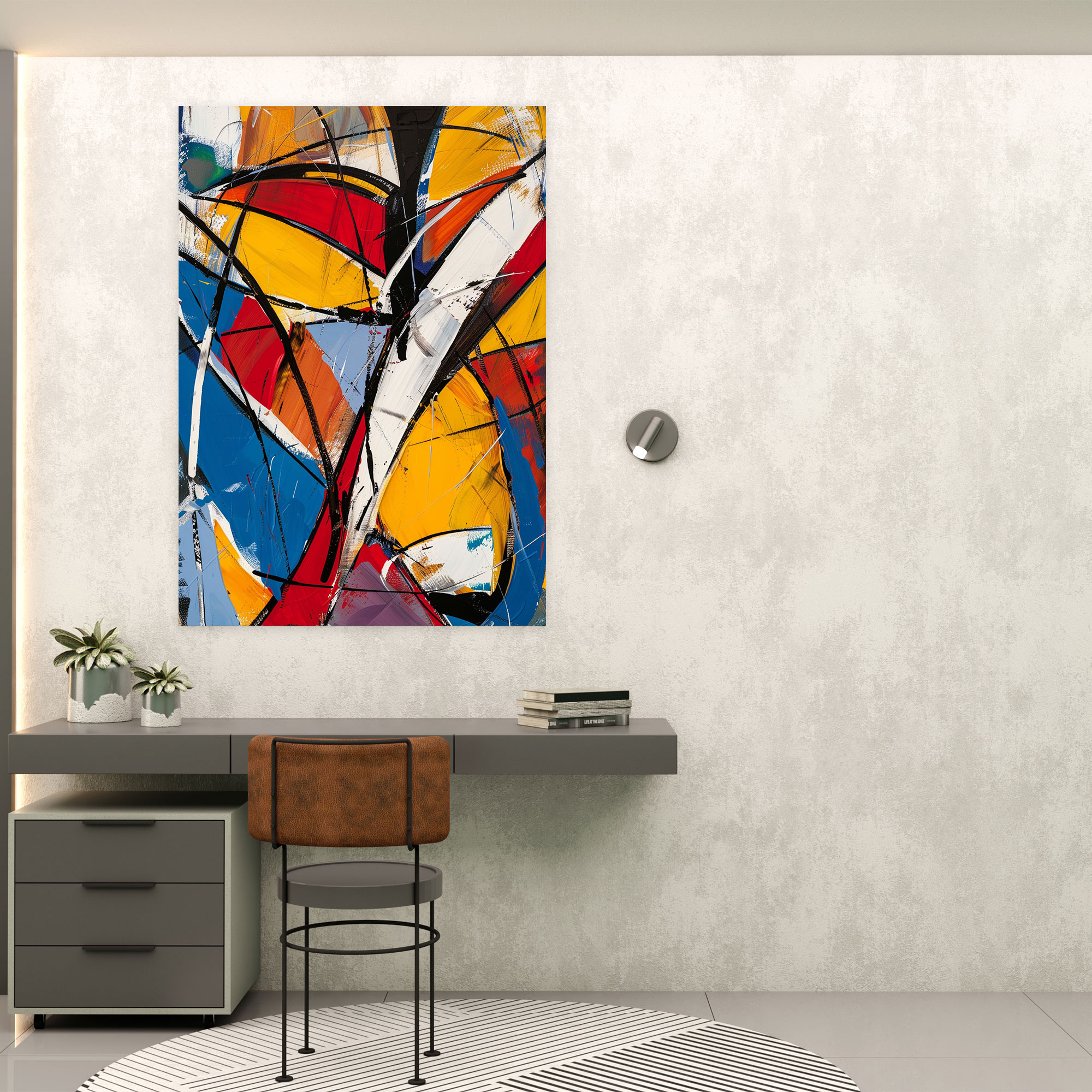 Energetic Abstract Expressionism Wall Art - Expressionism, Canvas, Home Decoration, Expressionism Art Style