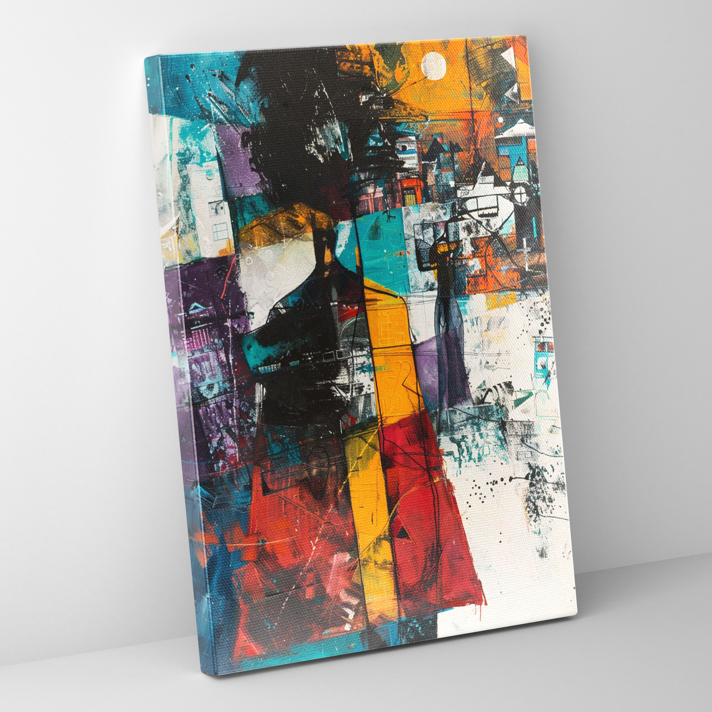 Expressionism Canvas Wall Art - Expressionism, Home Decoration, Bold Color Contrasts, Canvas