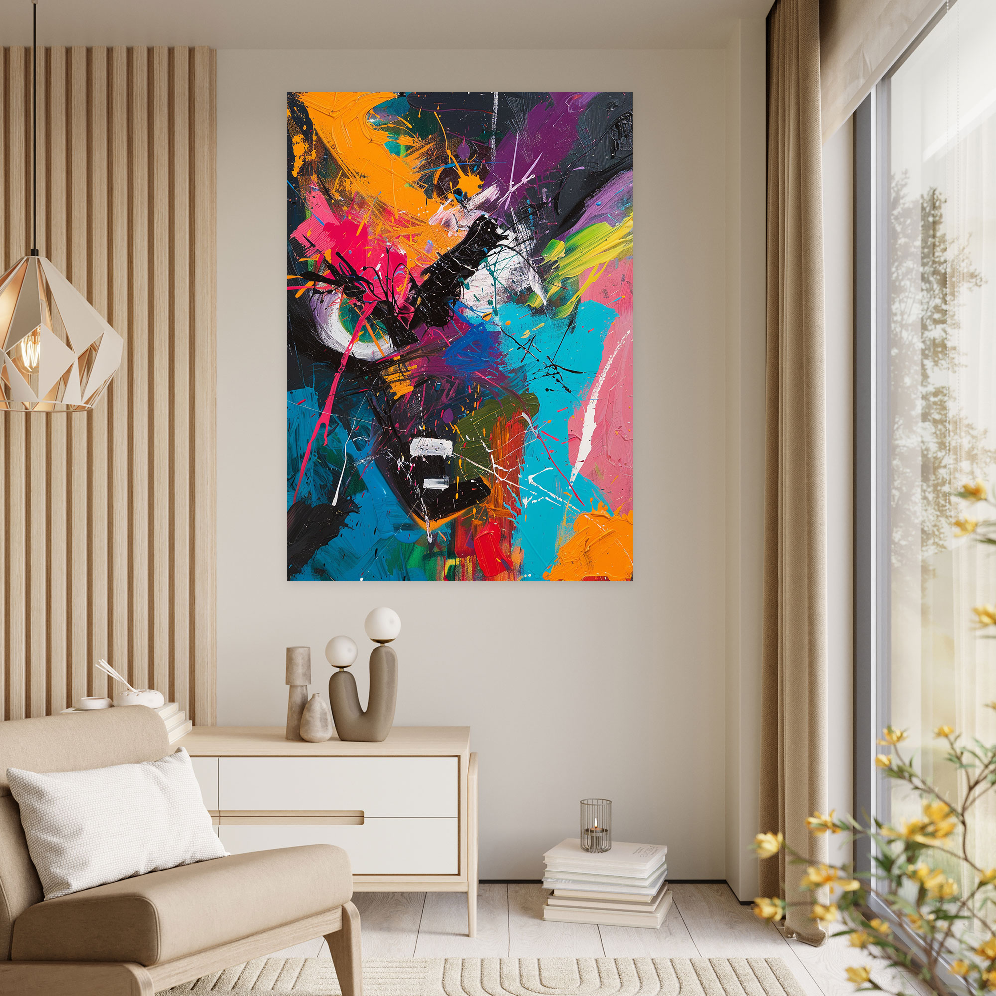 Expressionism Canvas Wall Decoration - Expressionism, Vibrant Tones, Expressionism Art Style, Canvas Wall Decoration