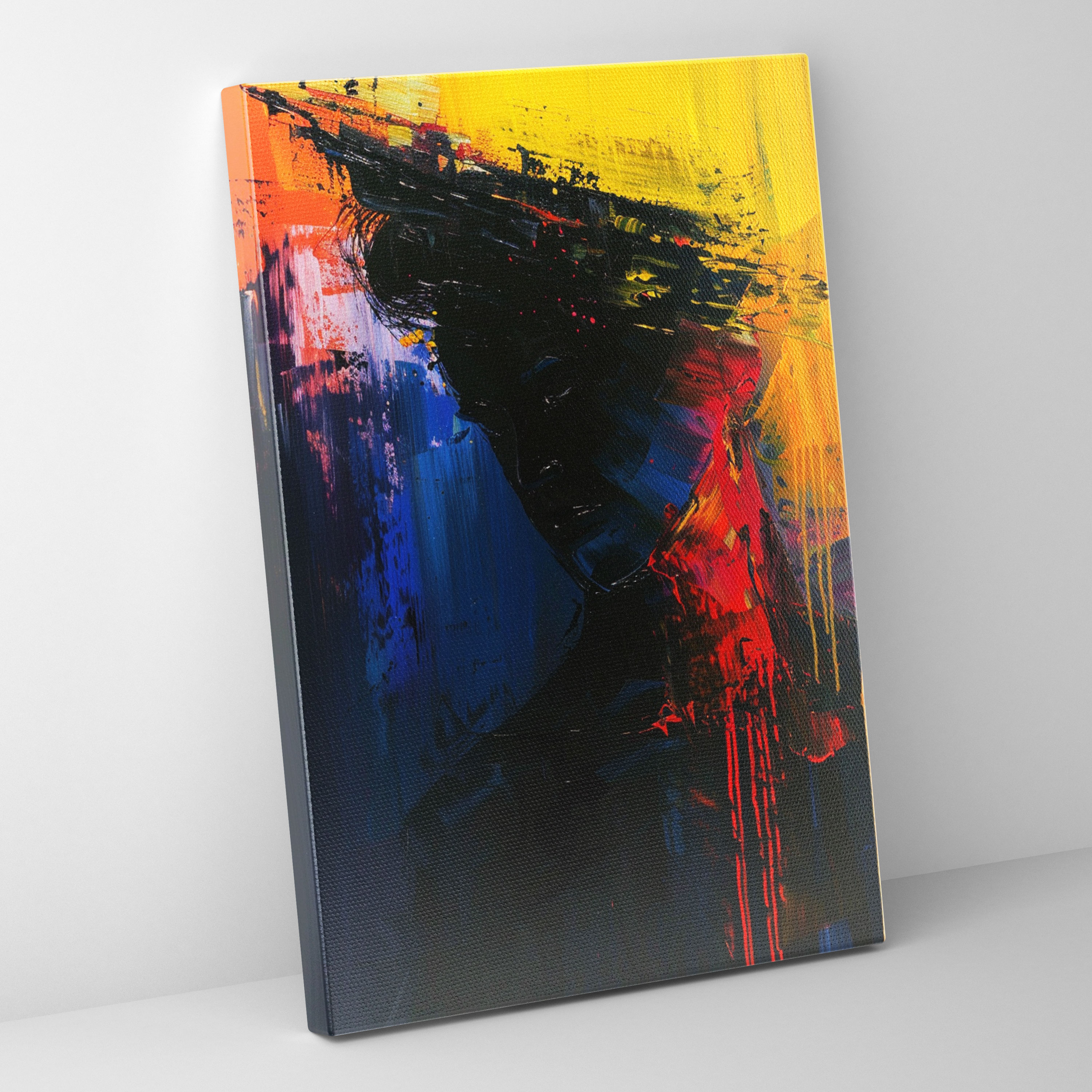 Expressionism Art Canvas Print - Expressionism, Expressive Brushstrokes, Intense Textures, Wall Art