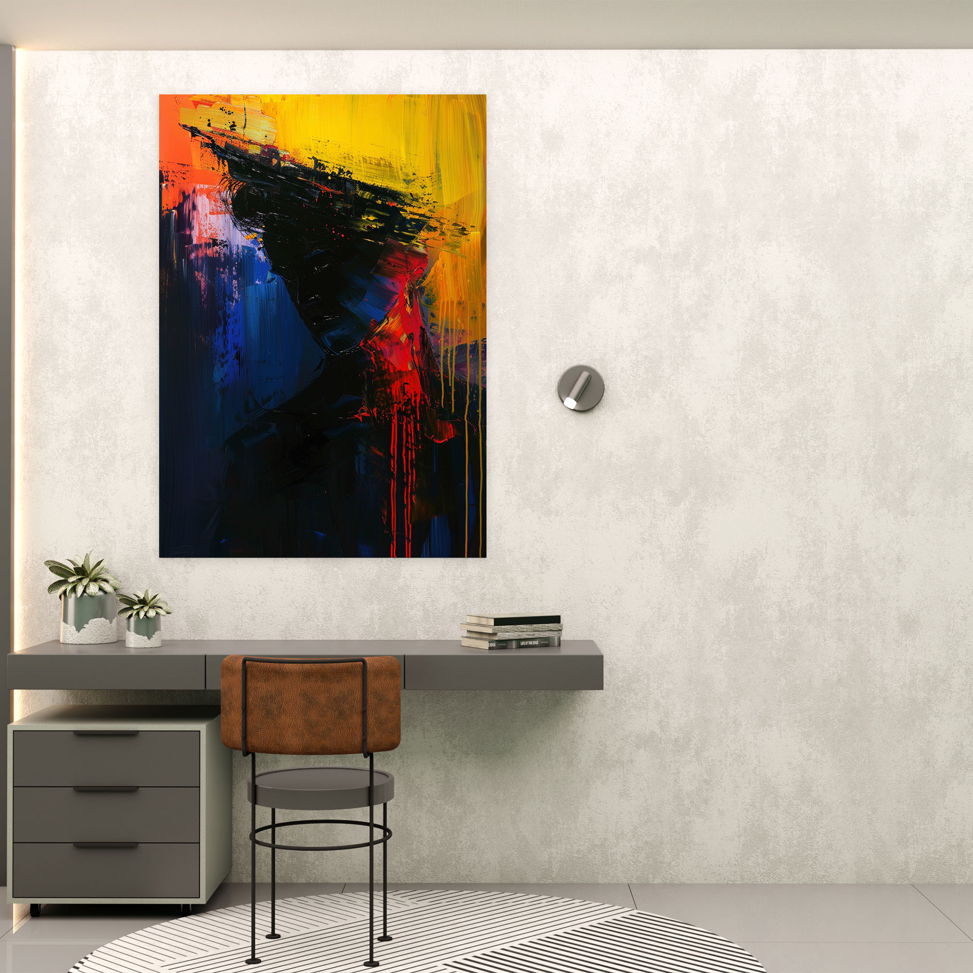 Expressionism Art Canvas Print - Expressionism, Expressive Brushstrokes, Intense Textures, Wall Art