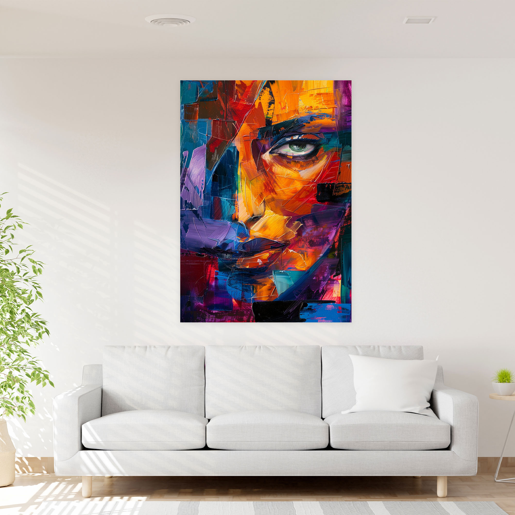 Raw Emotions Expressionism Canvas Print - Expressionism, Wall Decoration, Expressionism Art Style, Canvas