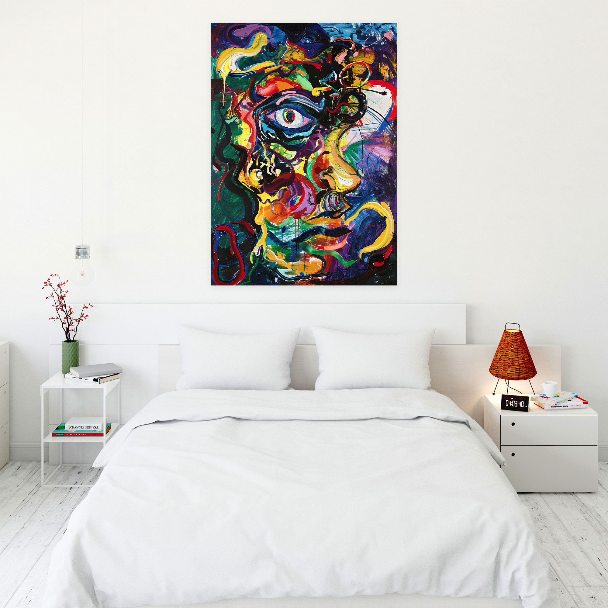 Inner Turmoil Expressionism Canvas Print - Expressionism, Canvas, Home Decoration, Wall Decoration