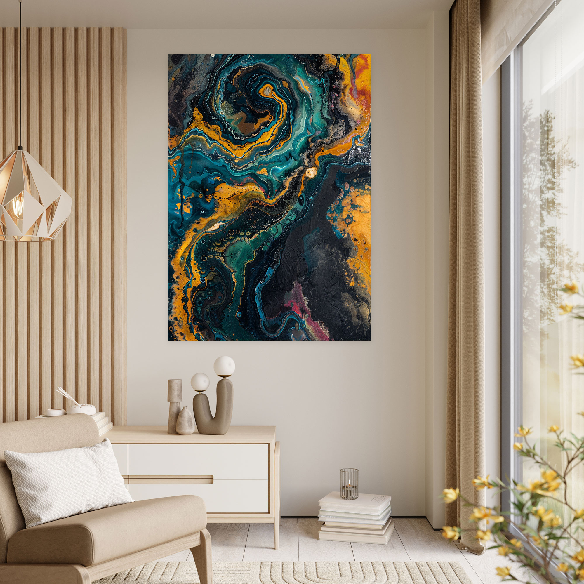 Inner Turmoil Expressionism Canvas Wall Art - Expressionism, Wall Art, Canvas Print, Expressionism Art Style