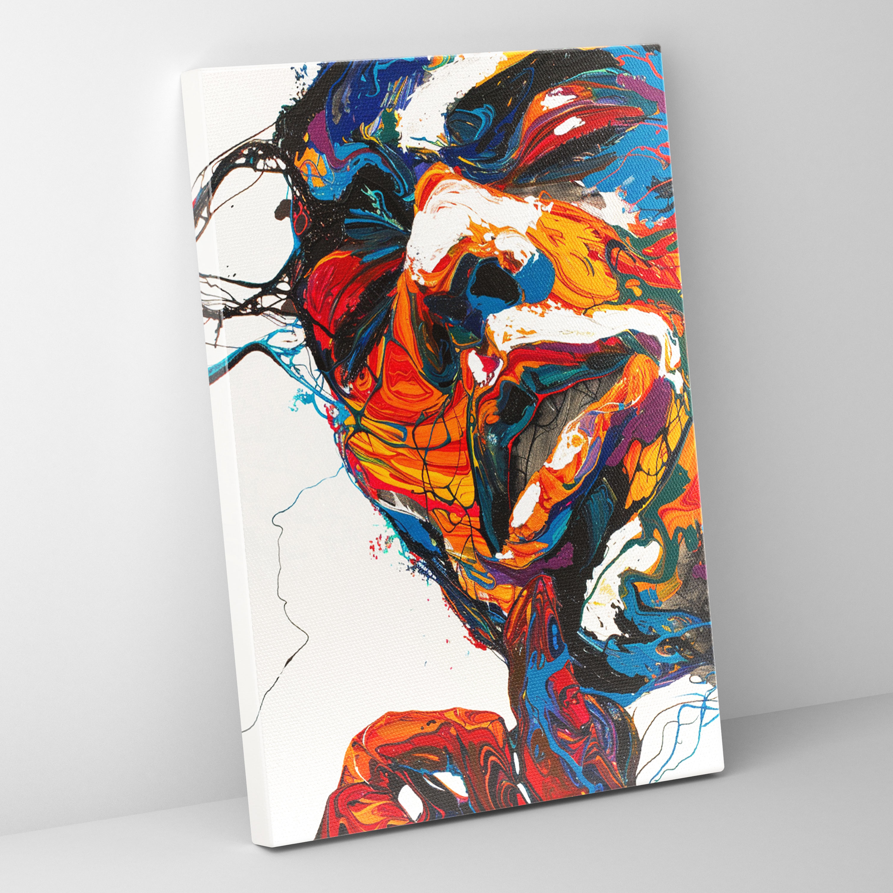 Raw Emotion Expressionism Canvas Print - Expressionism, Wall Decoration, Home Decoration, Canvas