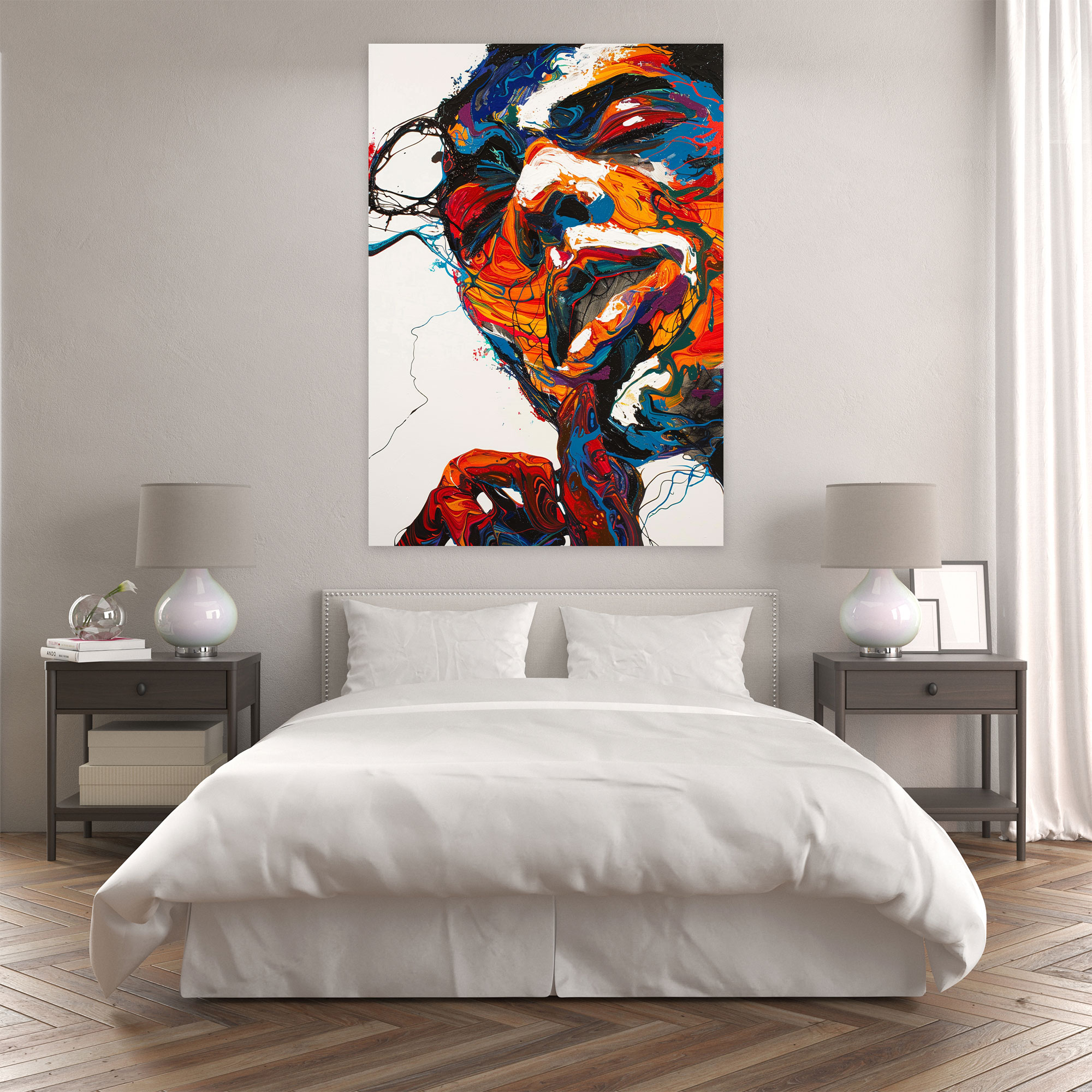 Raw Emotion Expressionism Canvas Print - Expressionism, Wall Decoration, Home Decoration, Canvas