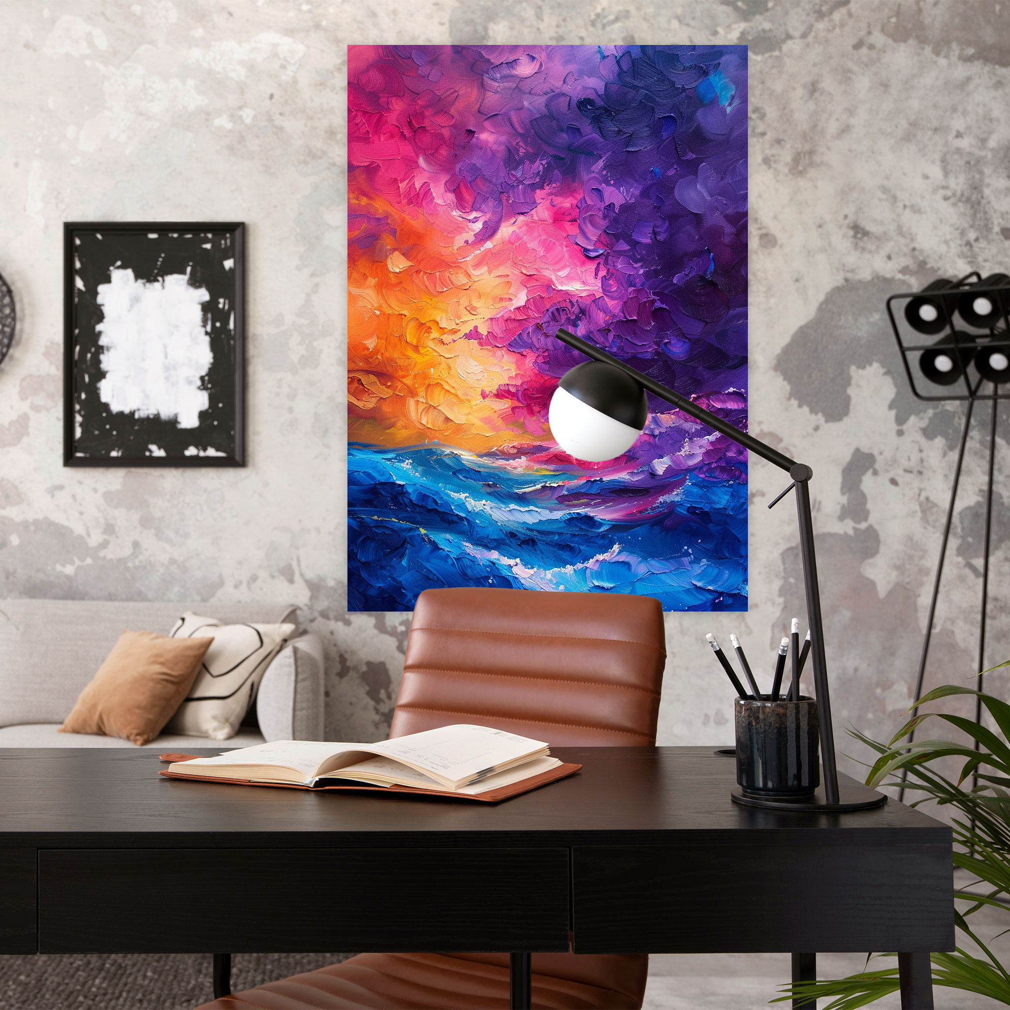Stormy Sky Expressionism Canvas Print - Expressionism, Canvas, Canvas Print, Wall Art