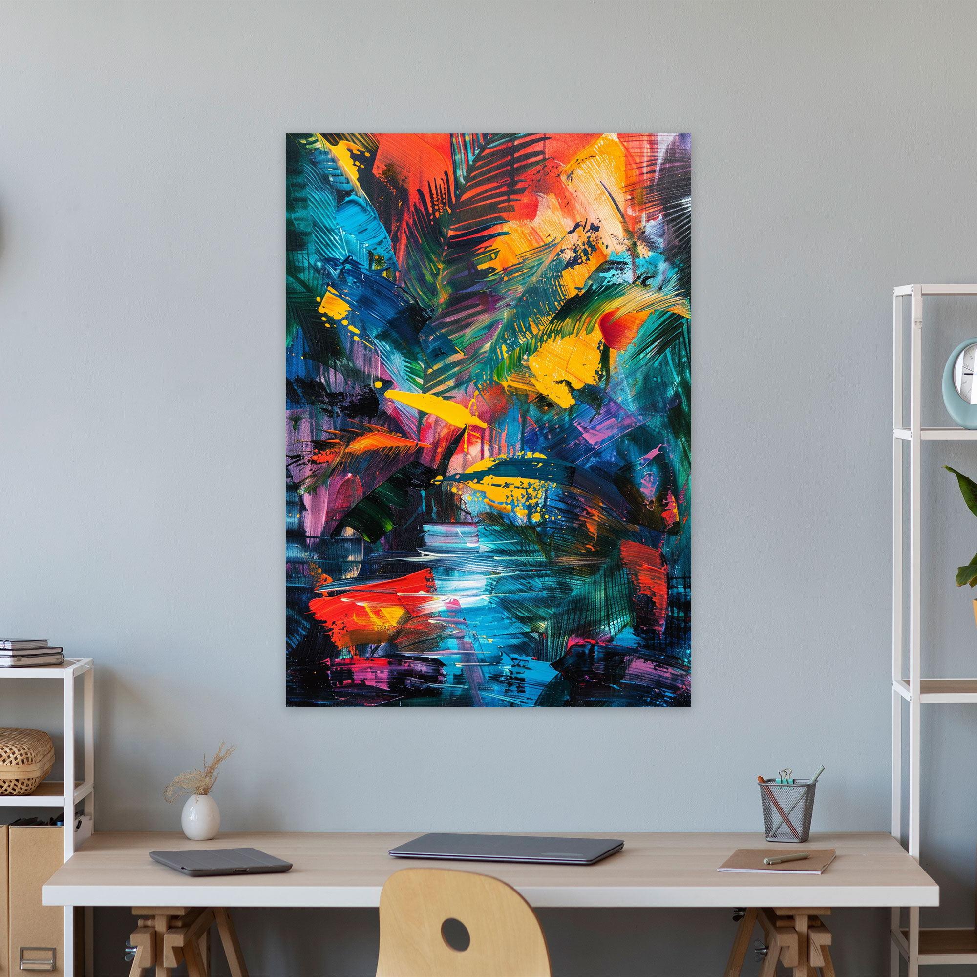 Nature Abstraction Expressionism Canvas Print - Expressionism, Canvas Wall Art, Expressionism Art Style, Home Decoration