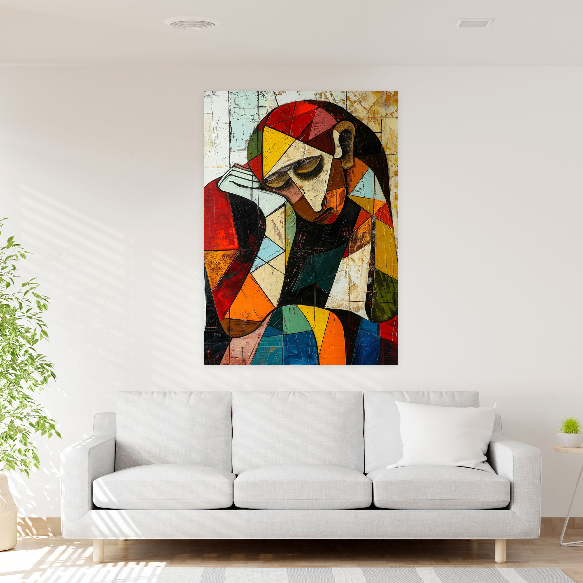 Emotional Figures Expressionism Canvas Print - Expressionism, Wall Decoration, Canvas Wall Art, Expressionism Art Style