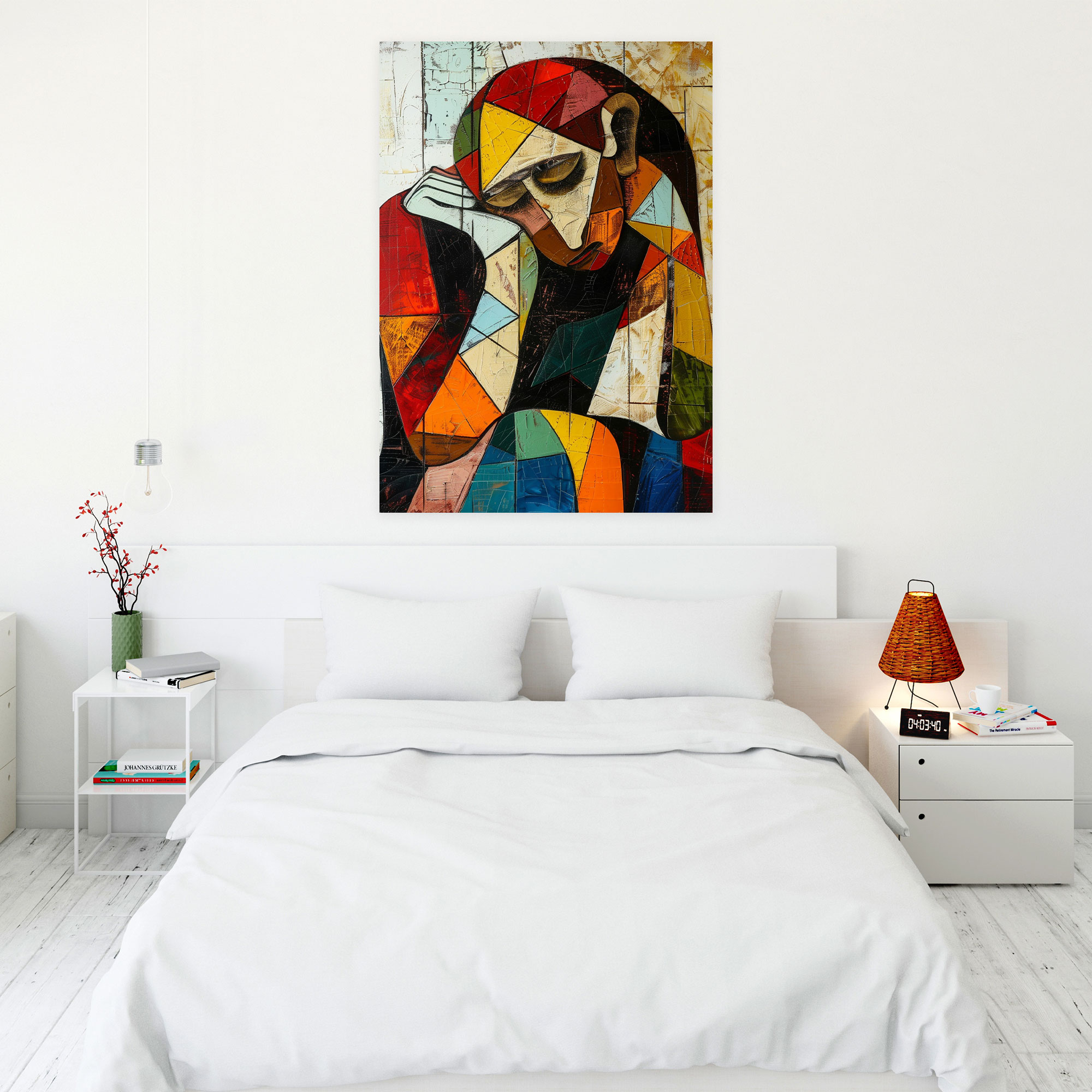 Emotional Figures Expressionism Canvas Print - Expressionism, Wall Decoration, Canvas Wall Art, Expressionism Art Style